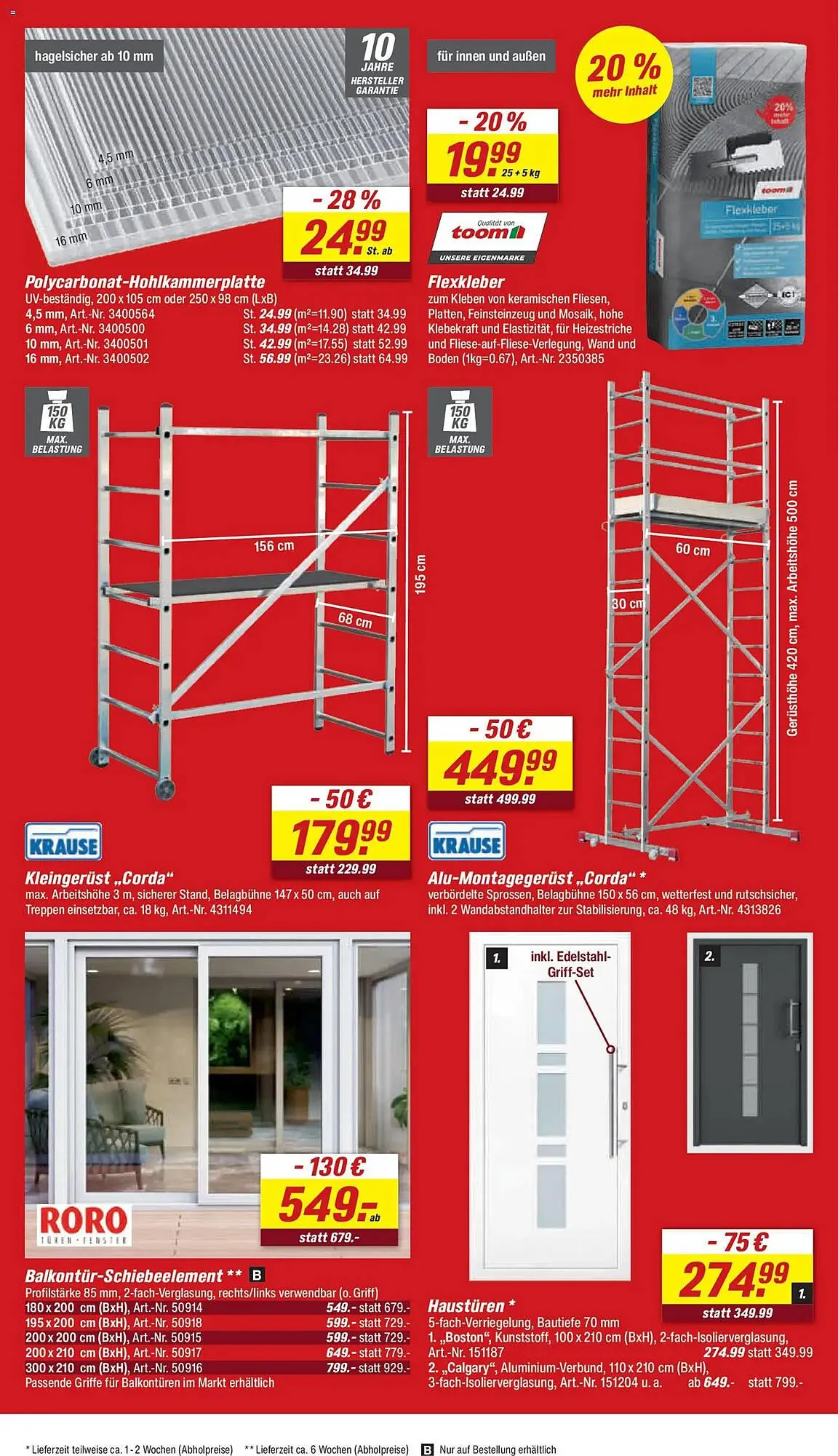 Toom Baumarkt Prospekt von 7. März bis 13. März 2026 - Prospekt seite 10