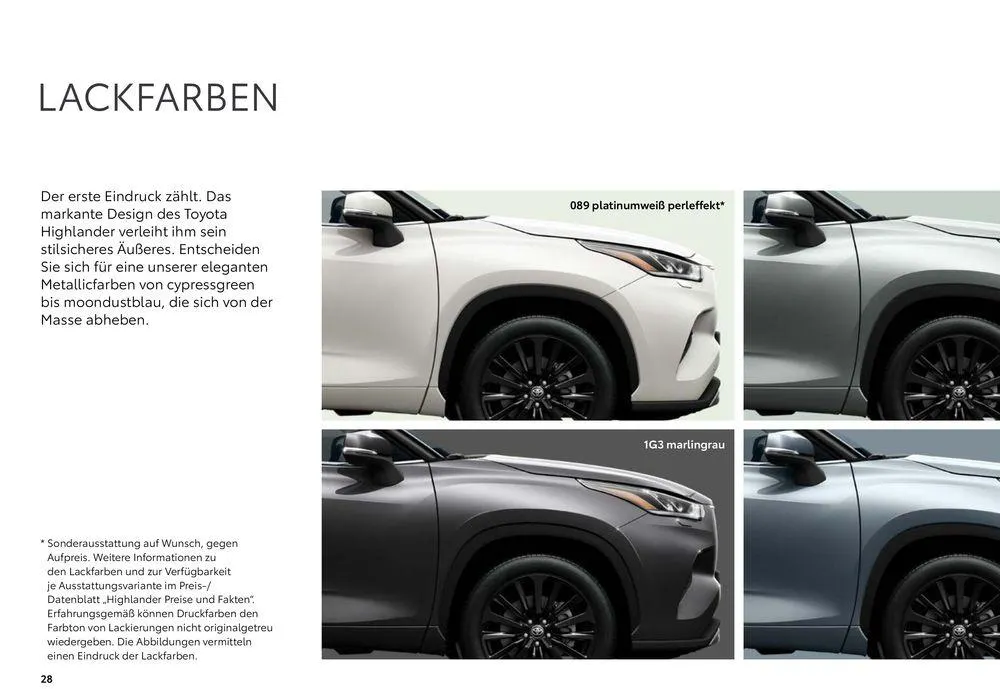Toyota Highlander von 1. Juli bis 1. Juli 2025 - Prospekt seite 28