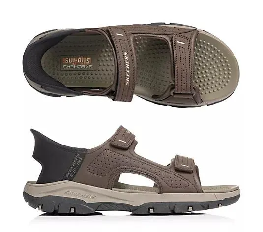 SKECHERS Herren-Sandale Tresmen-Reece Materialmix Hands Free Slip-ins®