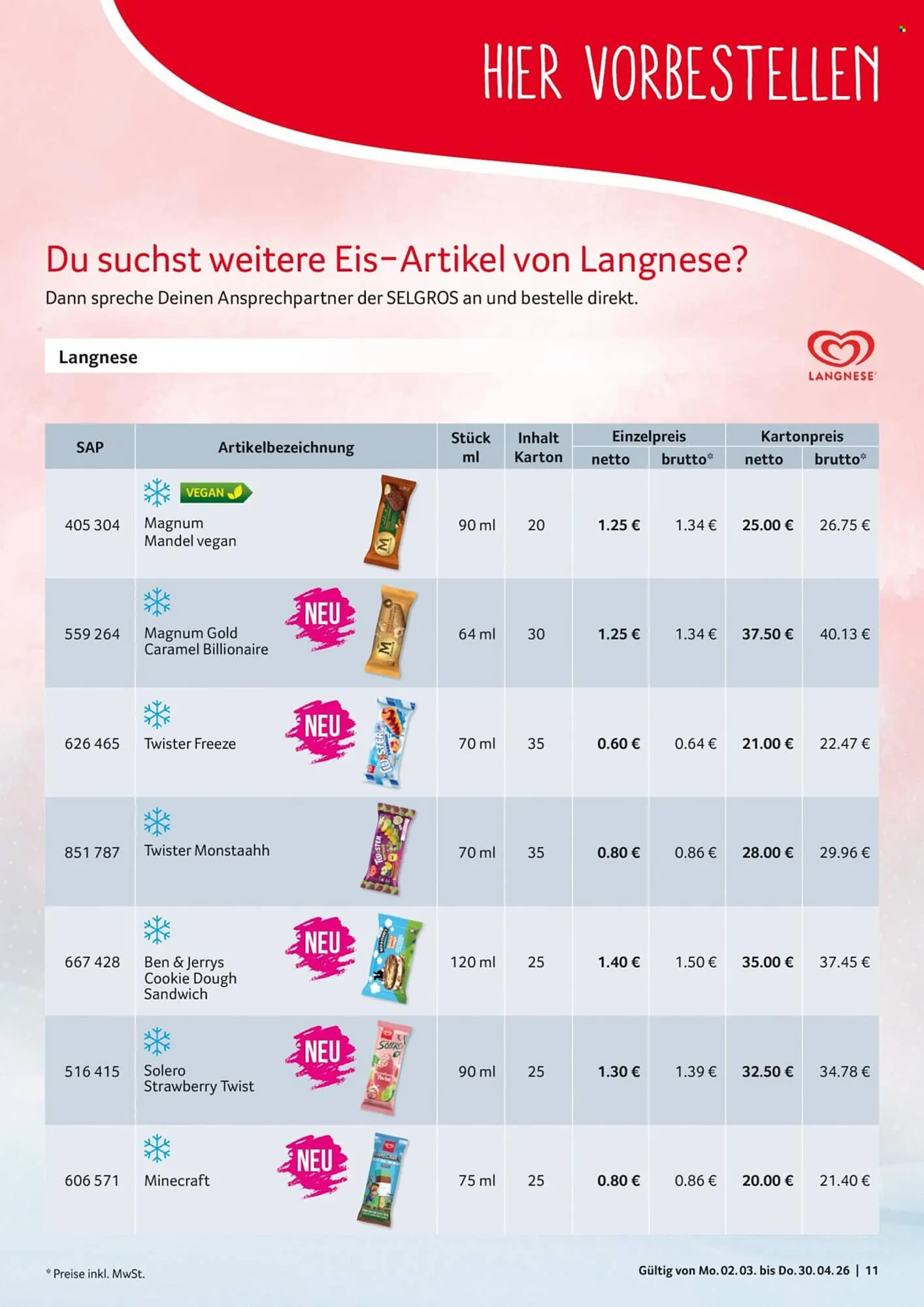 Selgros Prospekt von 2. März bis 30. April 2026 - Prospekt seite 11