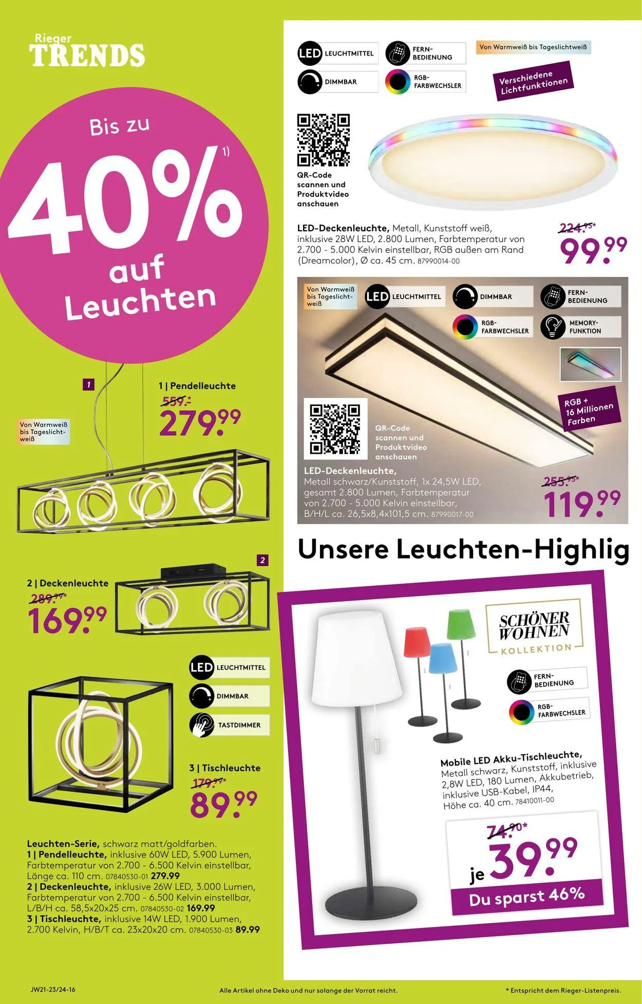 Möbel Rieger Aktueller Prospekt von 6. Mai bis 20. Mai 2026 - Prospekt seite 16