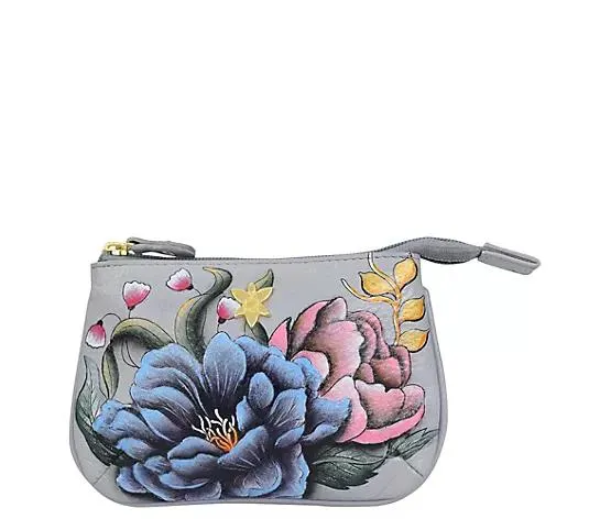 ANUSCHKA® Geldbörse echt Leder Medium handbemalt