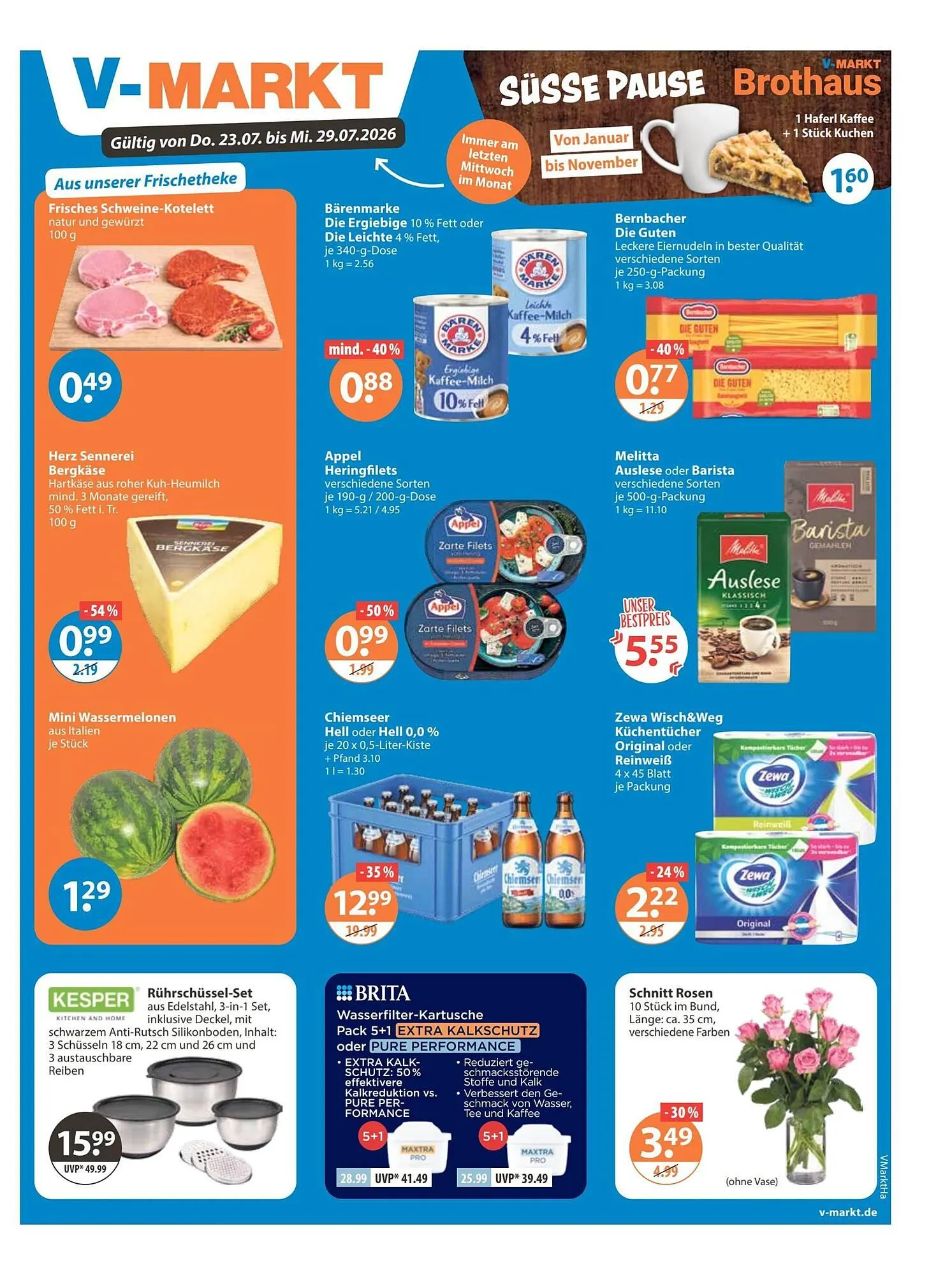 V Markt Prospekt von 23. Juli bis 30. Juli 2026 - Prospekt seite 1