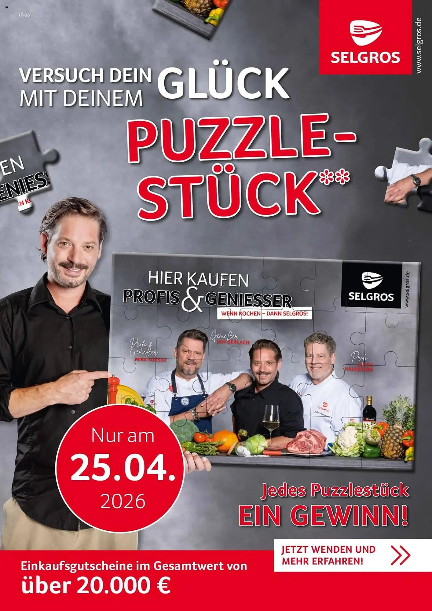 Selgros Prospekt von 25. April bis 25. April 2026 - Prospekt seite 1