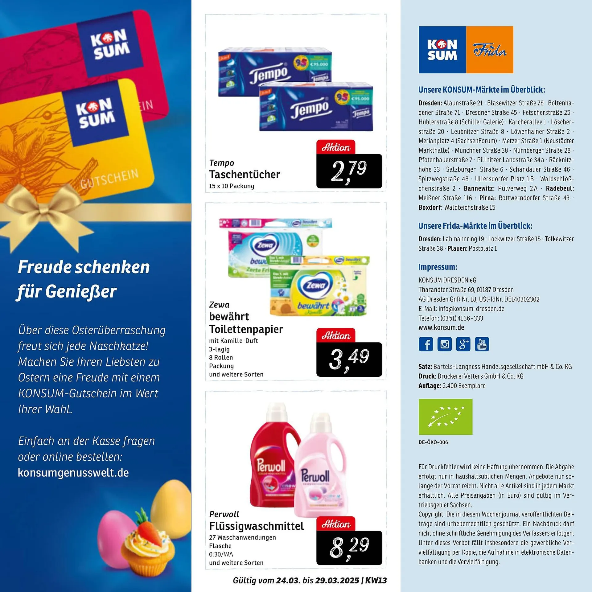 KONSUM Prospekt von 24. März bis 29. März 2025 - Prospekt seite 12