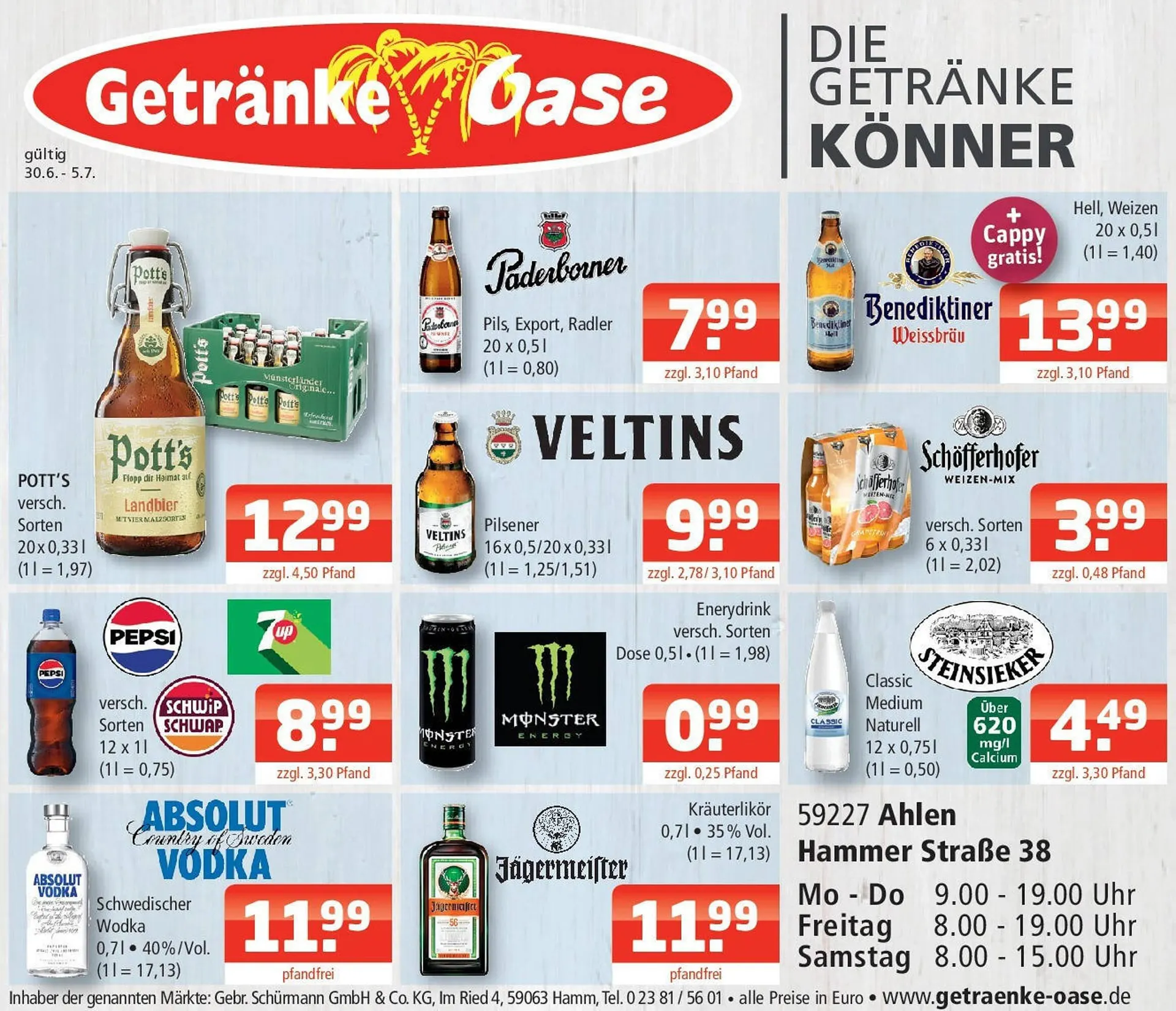 Getränke Oase Prospekt - 1