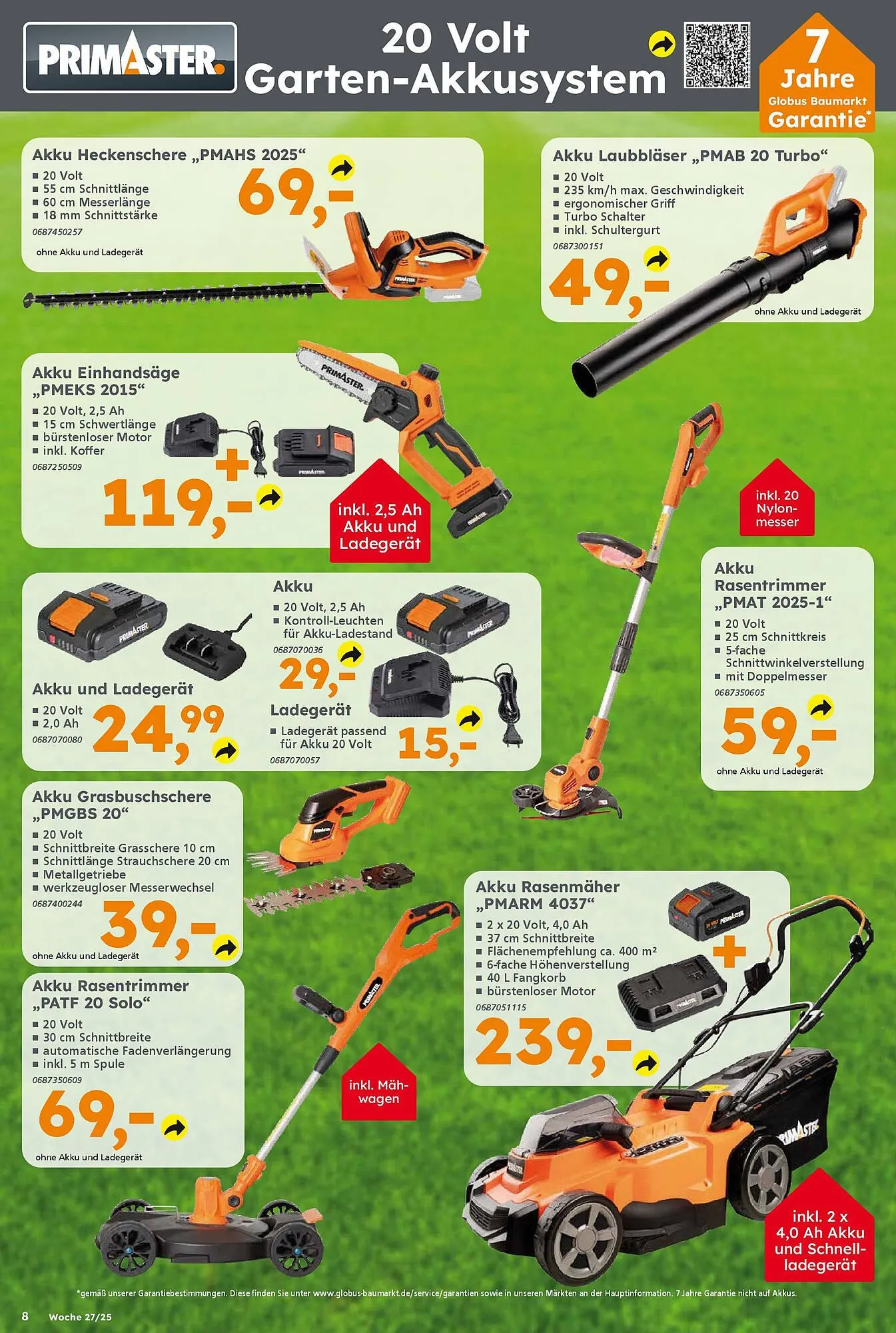 Globus Baumarkt Prospekt von 30. Juni bis 5. Juli 2025 - Prospekt seite 8