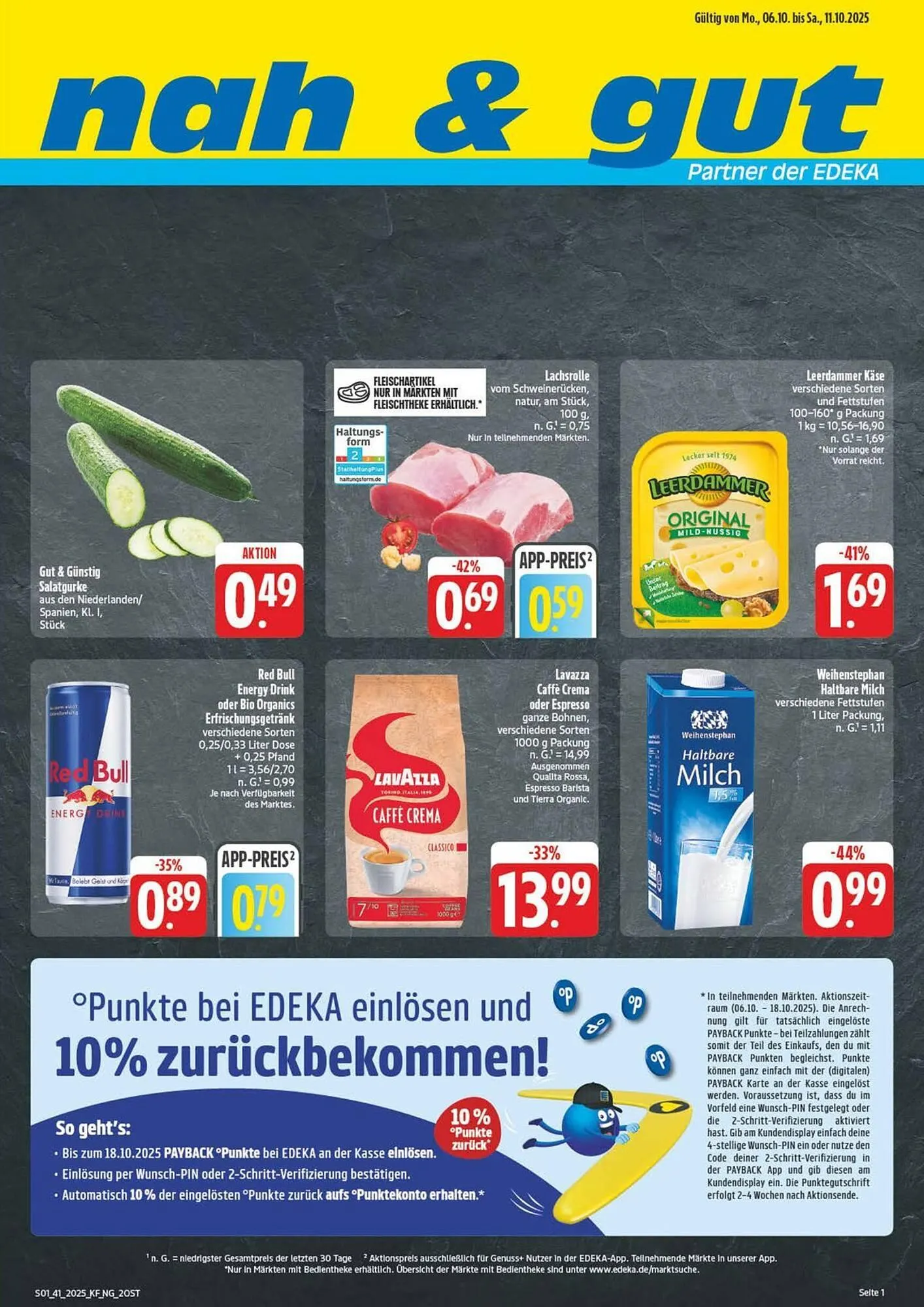 Nah & gut Prospekt von 4. Oktober bis 11. Oktober 2025 - Prospekt seite 1