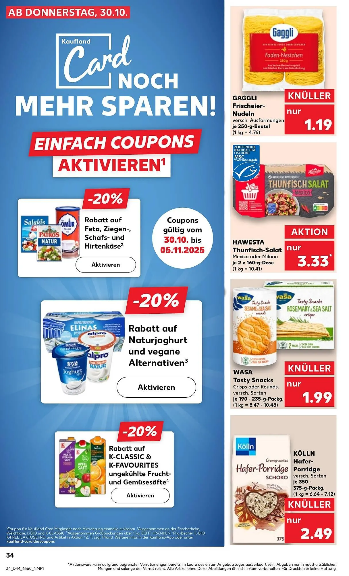 Kaufland Prospekt von 30. Oktober bis 5. November 2025 - Prospekt seite 34