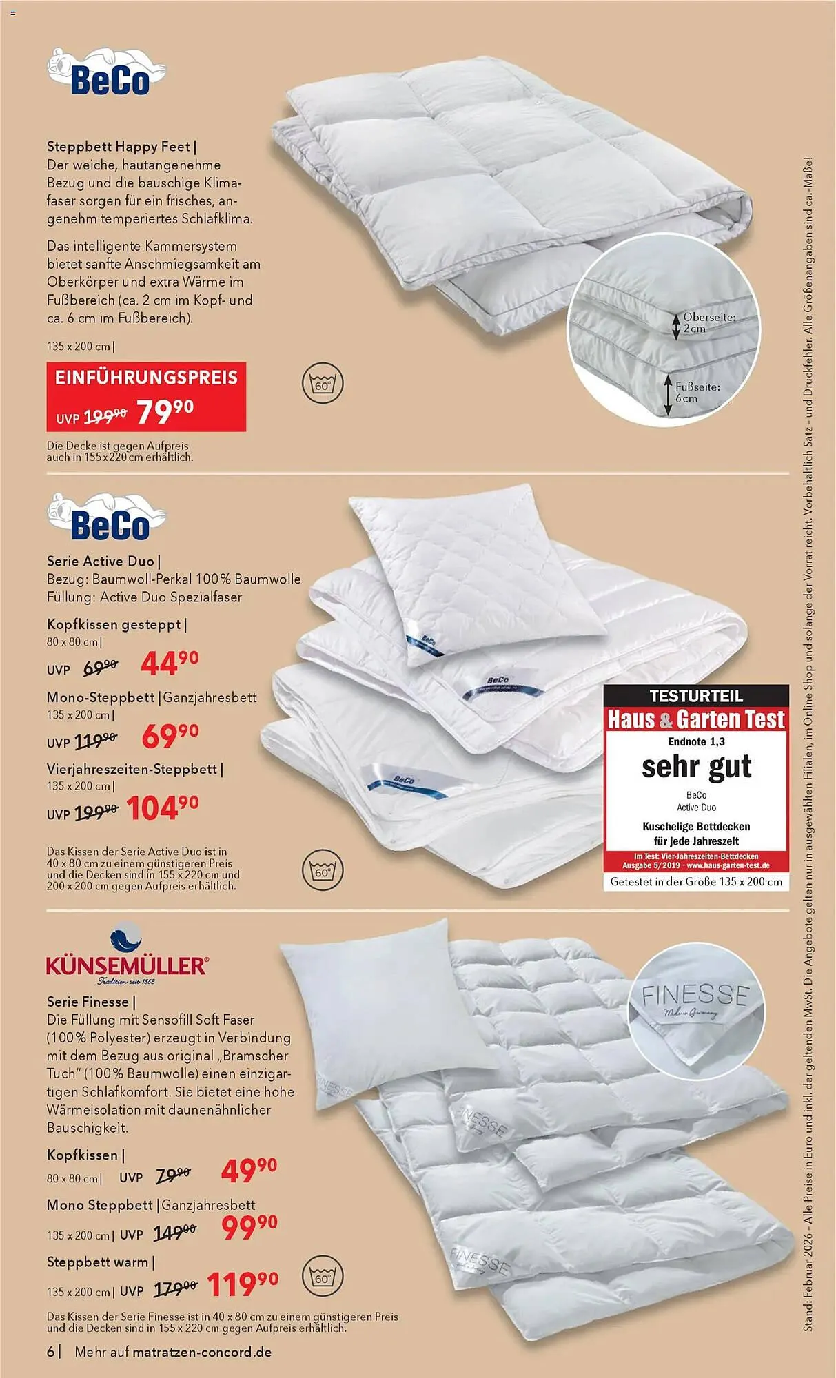 Matratzen Concord Prospekt von 25. Februar bis 24. März 2026 - Prospekt seite 6