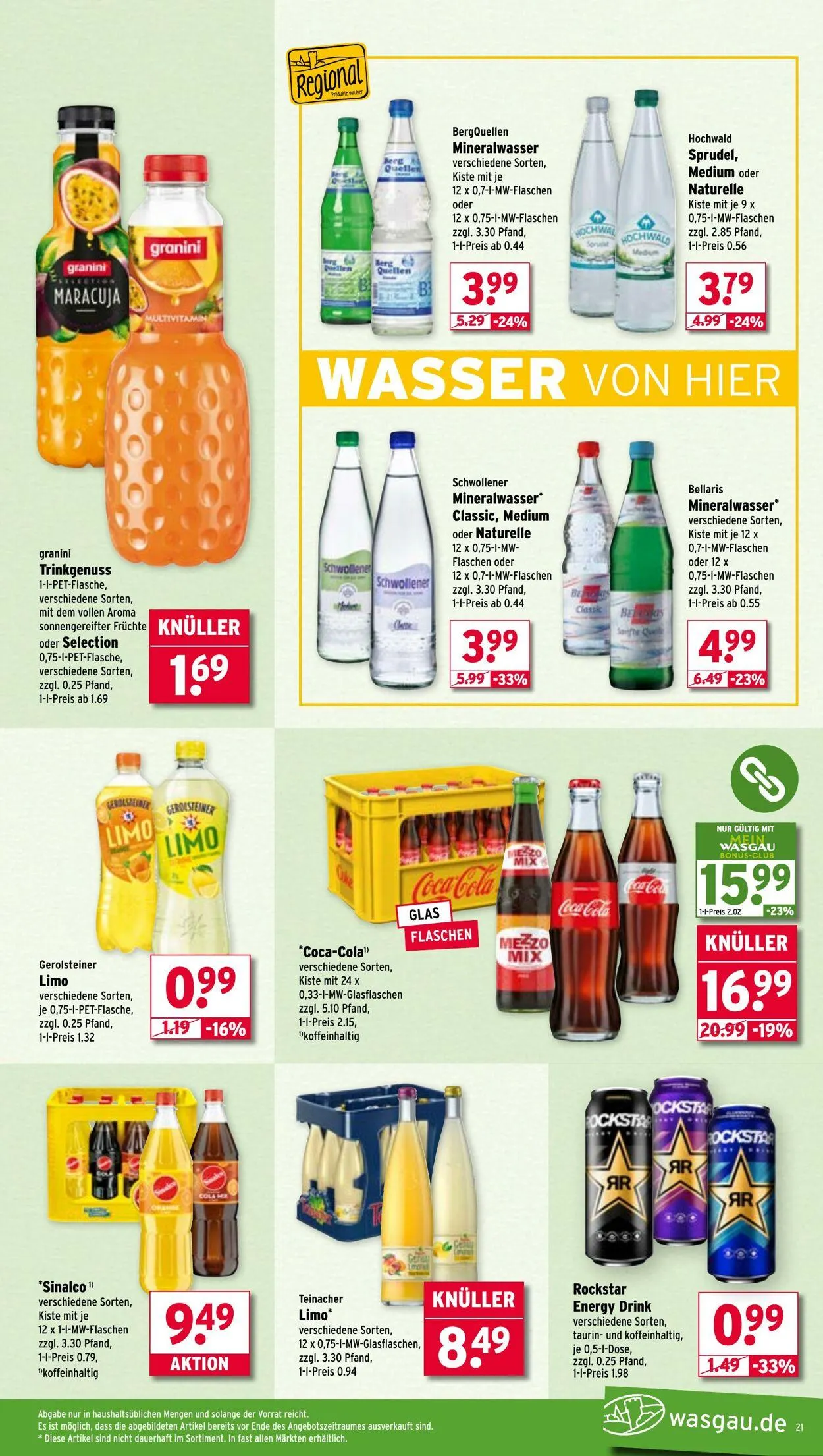 Wasgau von 11. August bis 16. August 2025 - Prospekt seite 21