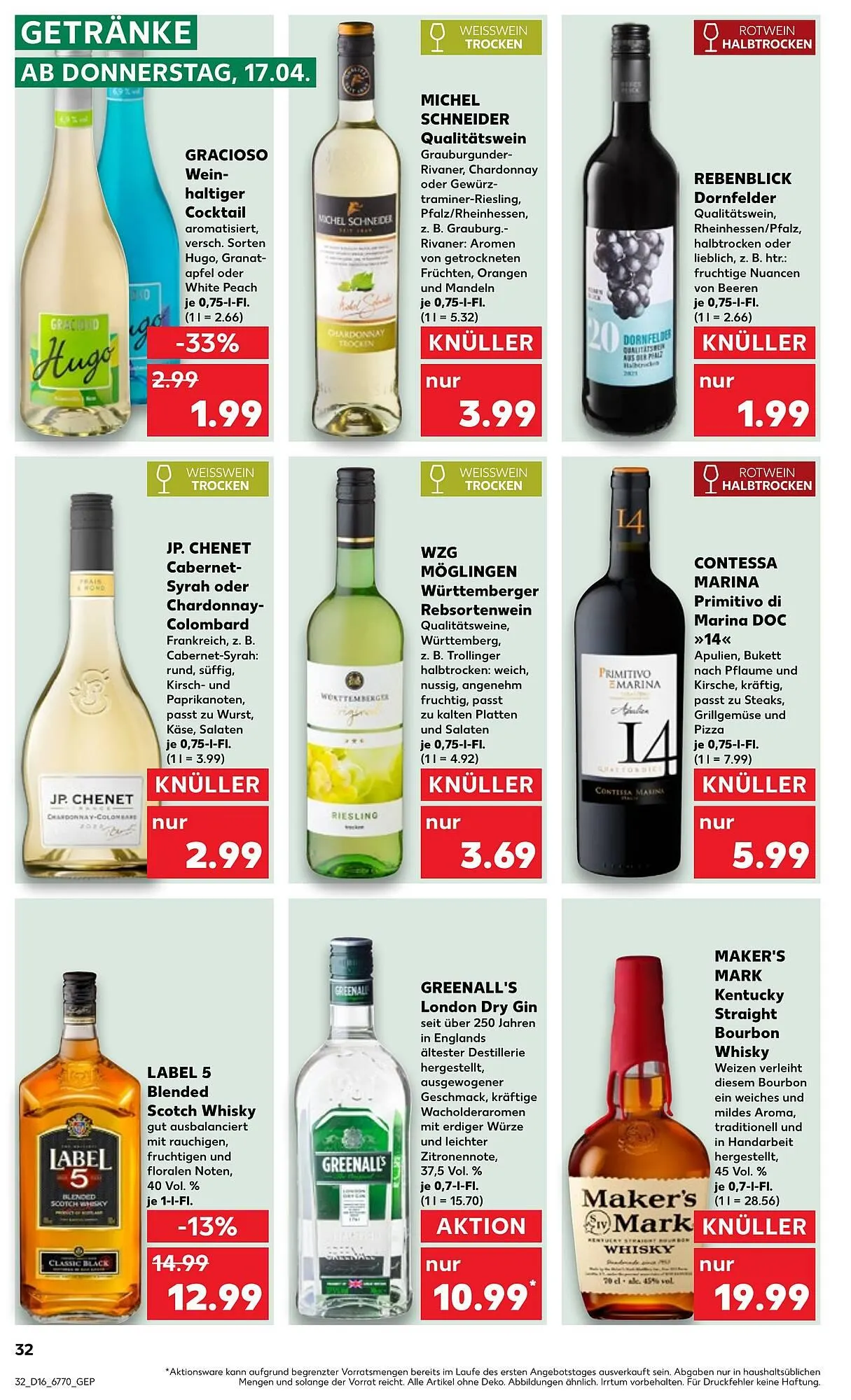 Kaufland Prospekt von 17. April bis 23. April 2025 - Prospekt seite 32