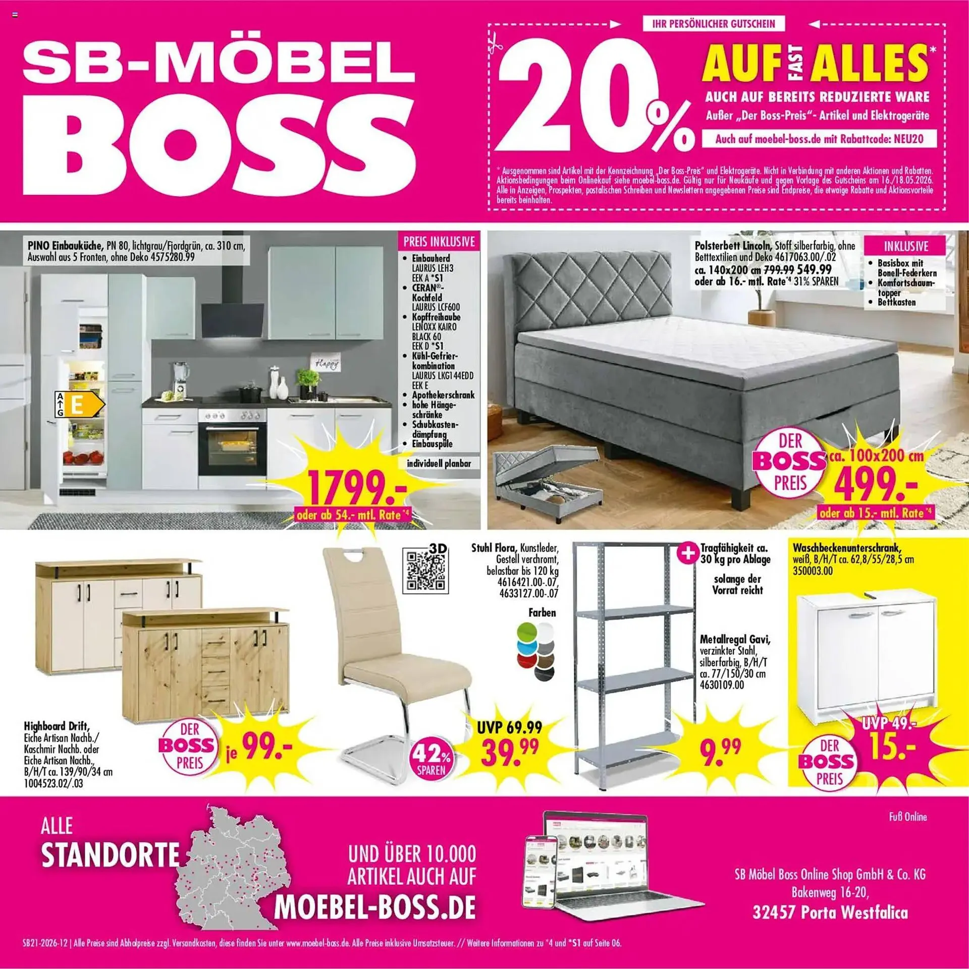 Möbel Boss Prospekt von 16. Mai bis 29. Mai 2026 - Prospekt seite 12