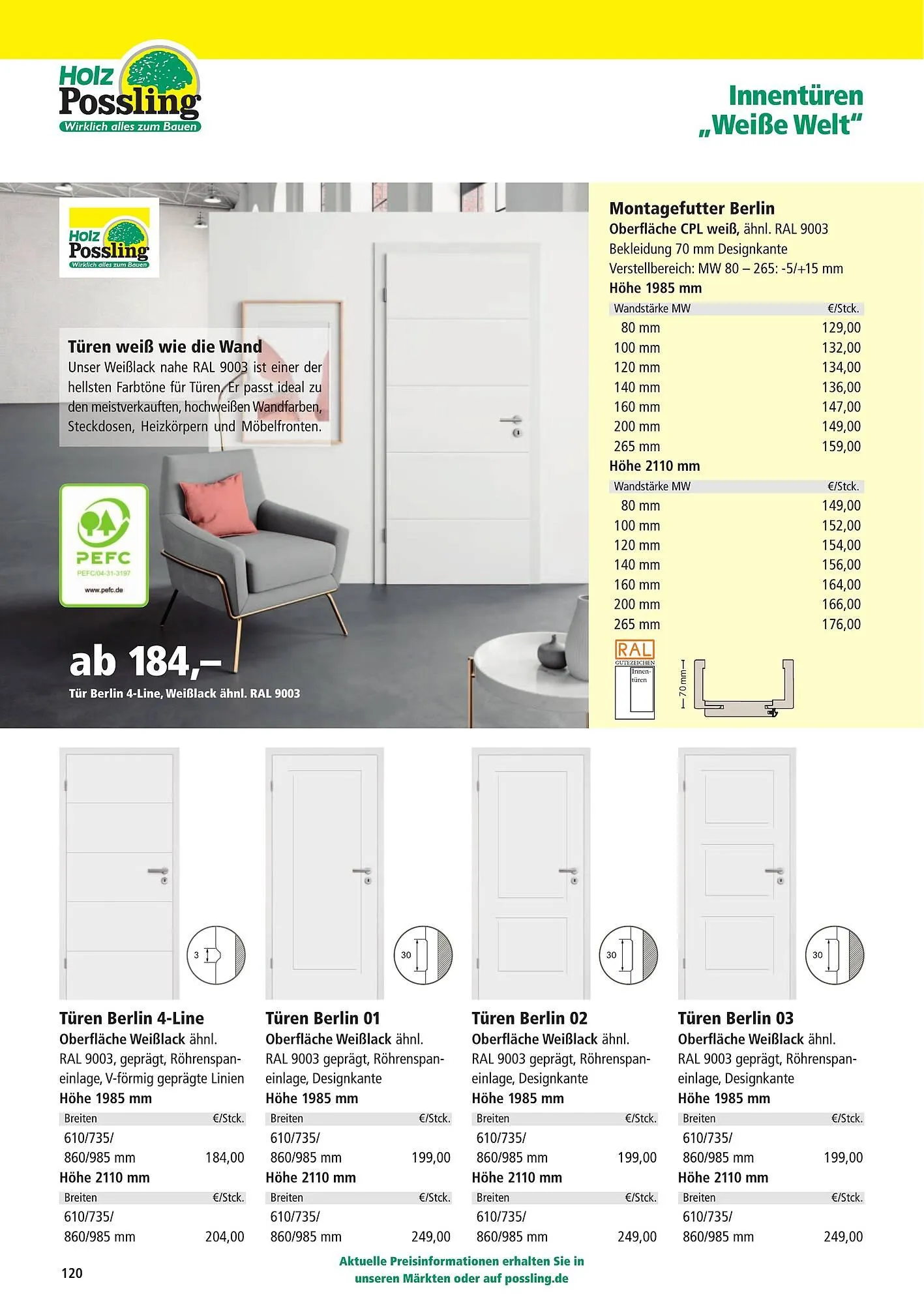 Holz Possling Prospekt von 1. April bis 31. Juli 2026 - Prospekt seite 120
