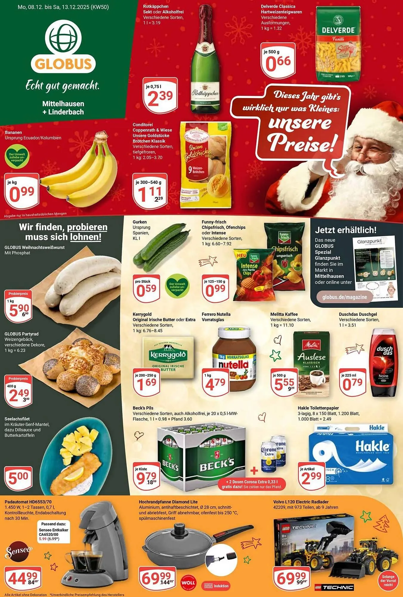 Globus Prospekt von 8. Dezember bis 13. Dezember 2025 - Prospekt seite 1