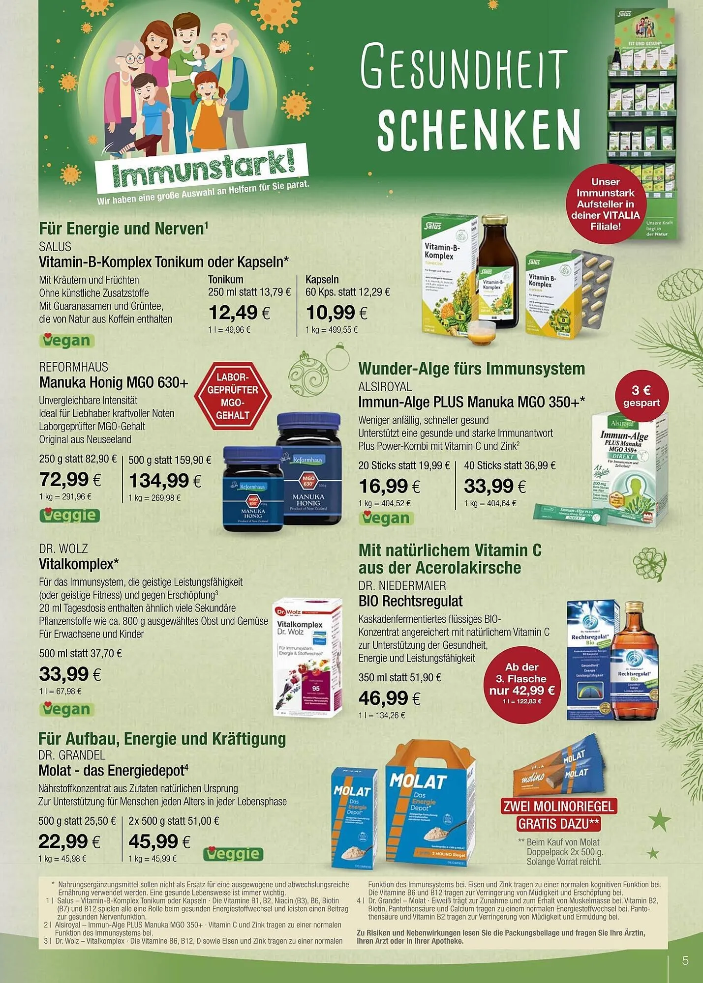 Vitalia Prospekt von 1. Dezember bis 31. Dezember 2025 - Prospekt seite 5