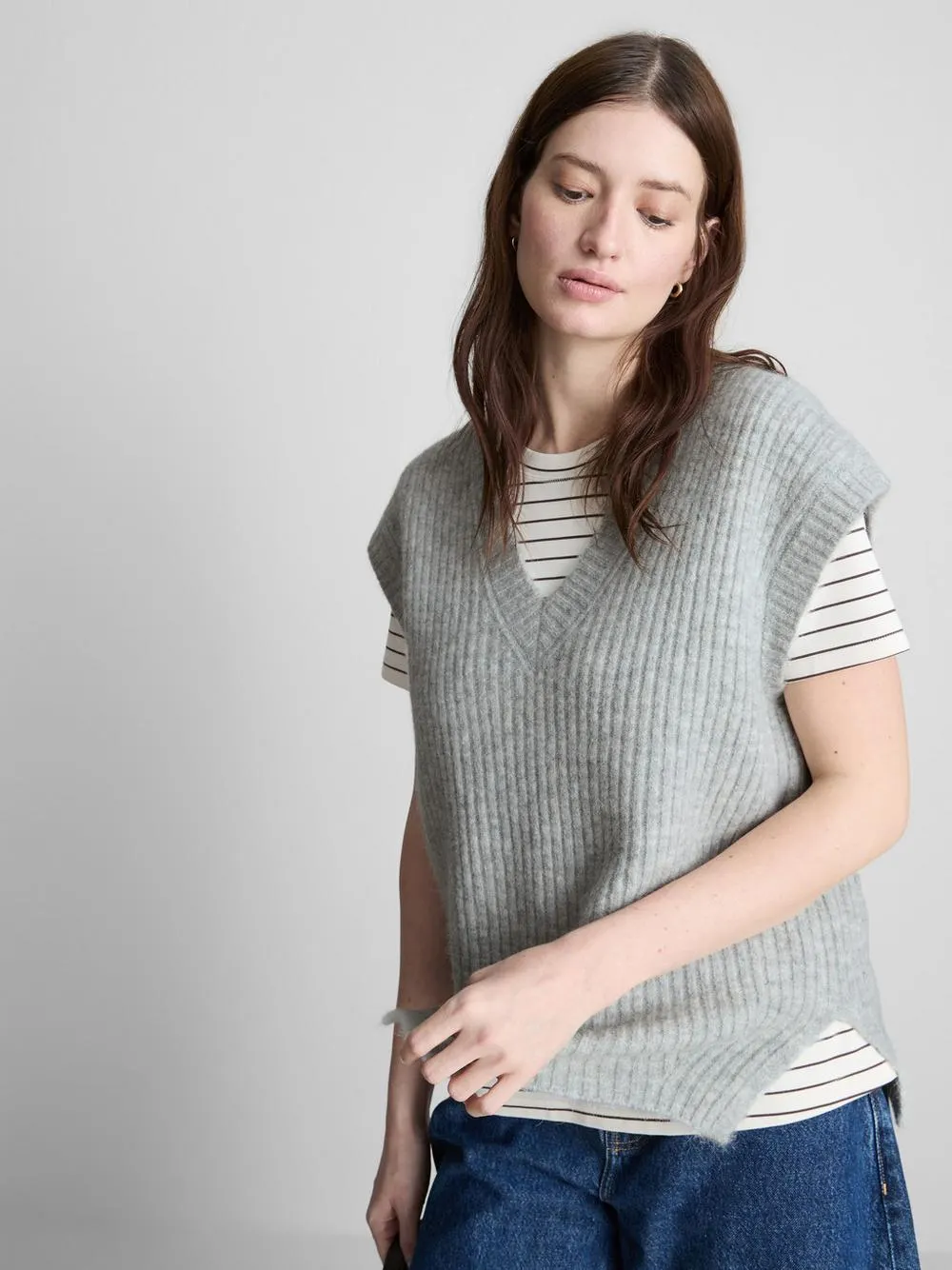 „The Edit“ Weste aus Wollgemisch