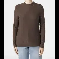 Shirt aus strukturiertem Stoff Janina, Stehkragen