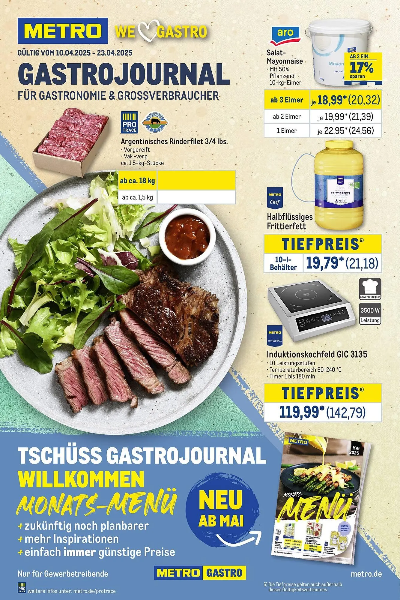 METRO Prospekt von 10. April bis 23. April 2025 - Prospekt seite 1