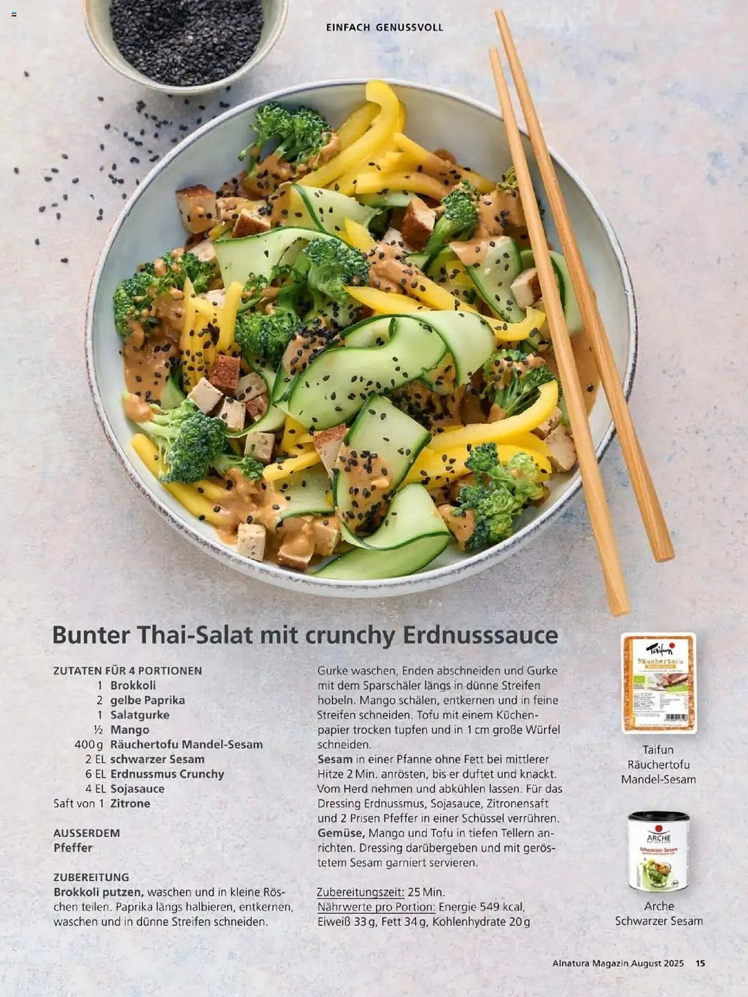 Alnatura Prospekt von 1. August bis 31. August 2025 - Prospekt seite 15