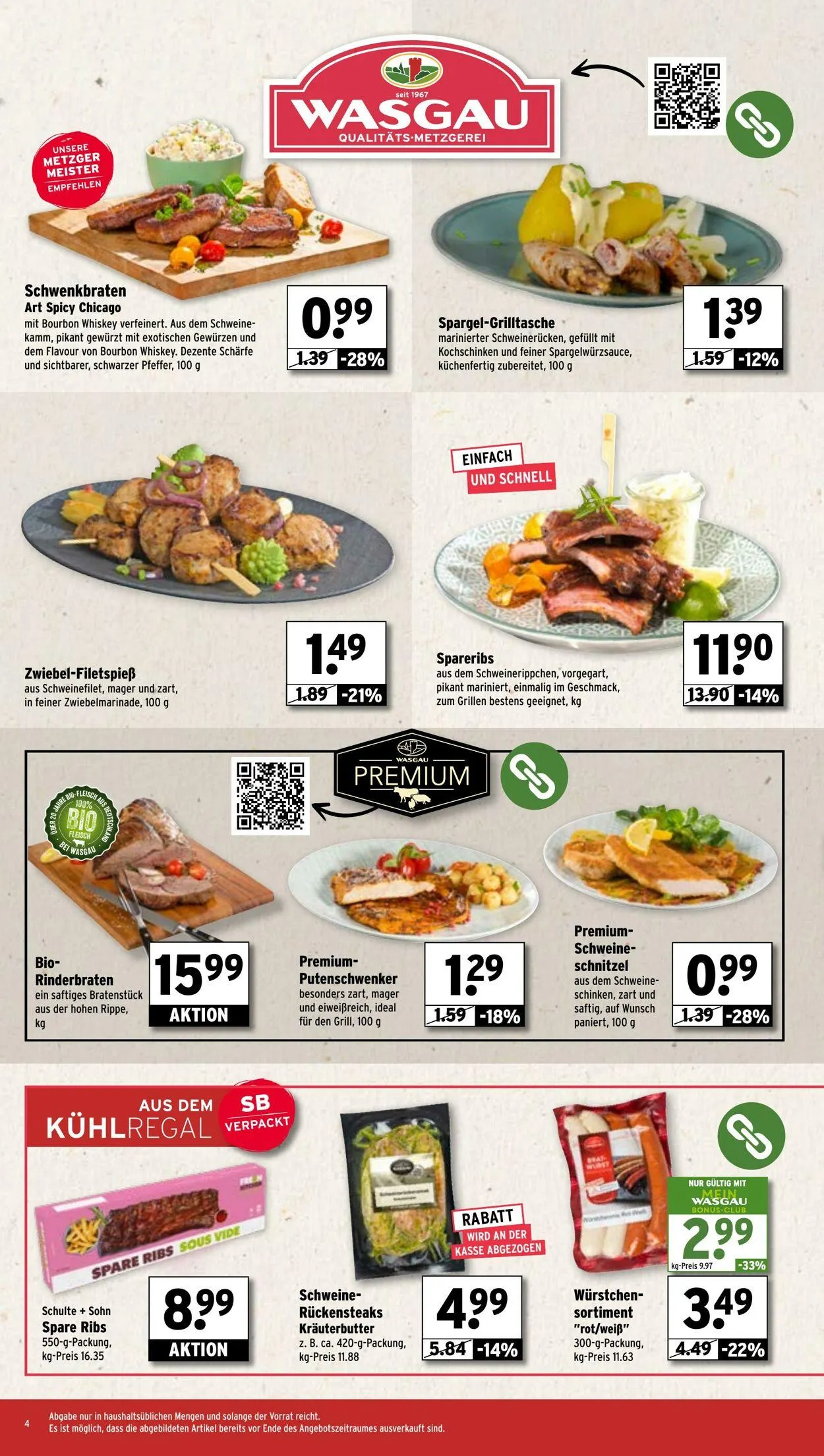 WASGAU Aktueller Prospekt von 9. März bis 23. März 2025 - Prospekt seite 4