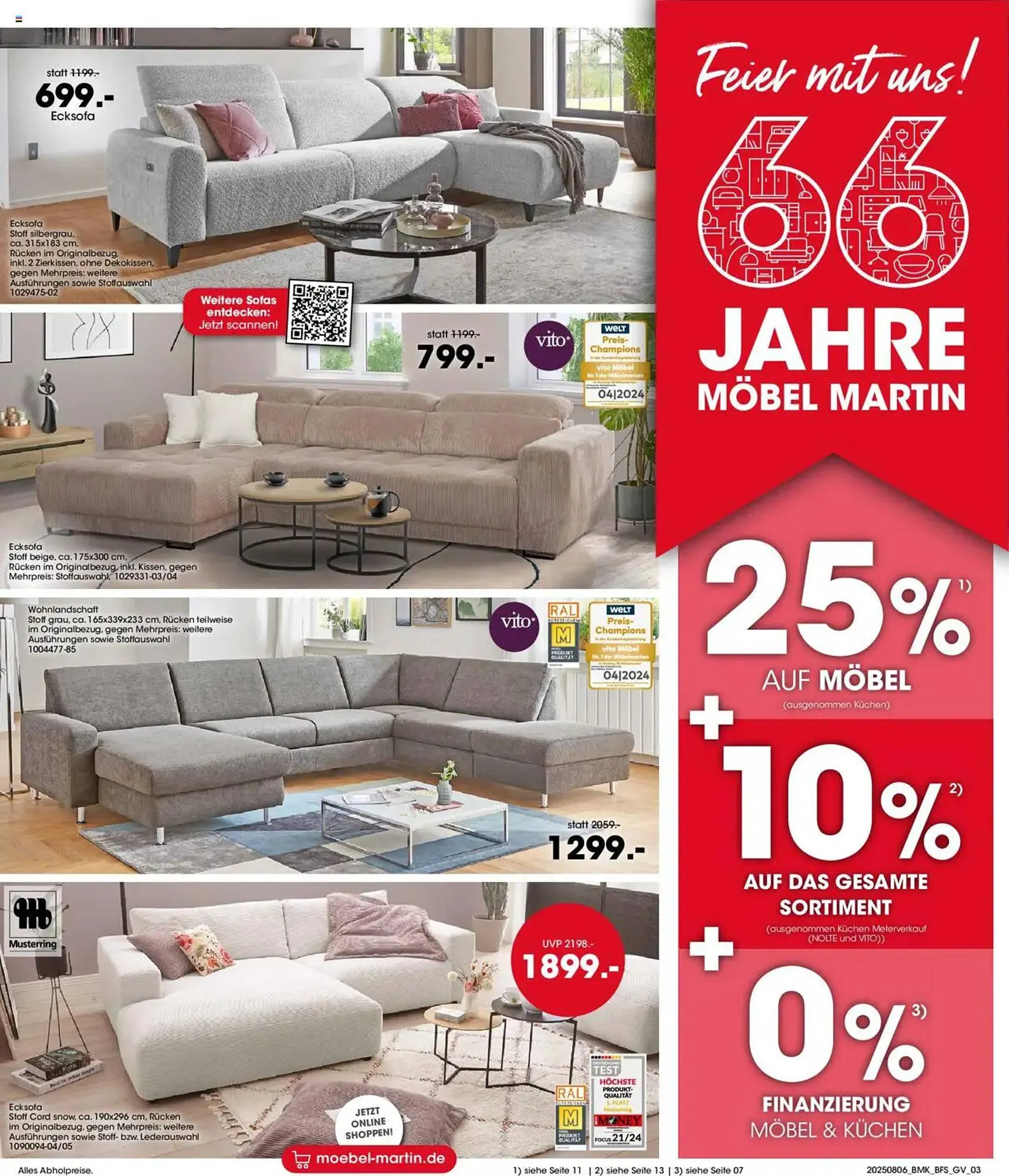 Möbel Martin Prospekt von 6. August bis 19. August 2025 - Prospekt seite 3