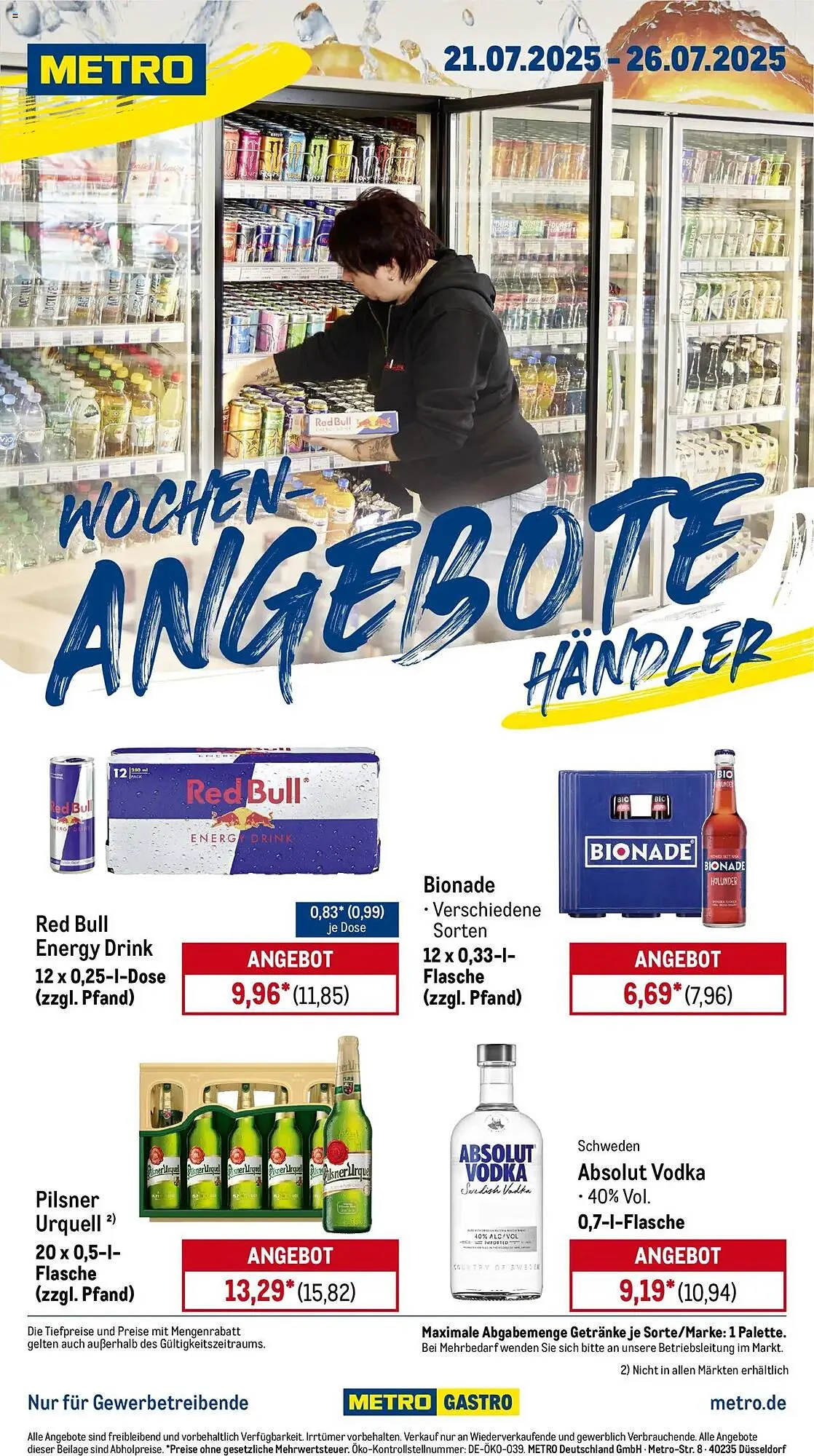 METRO Prospekt von 21. Juli bis 26. Juli 2025 - Prospekt seite 1