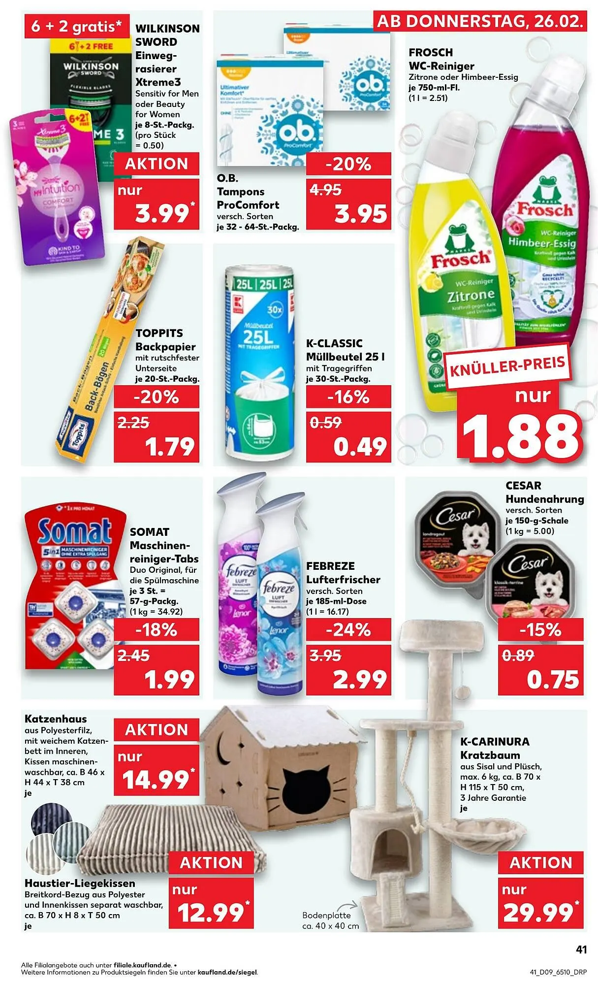 Kaufland Prospekt von 25. Februar bis 3. März 2026 - Prospekt seite 41