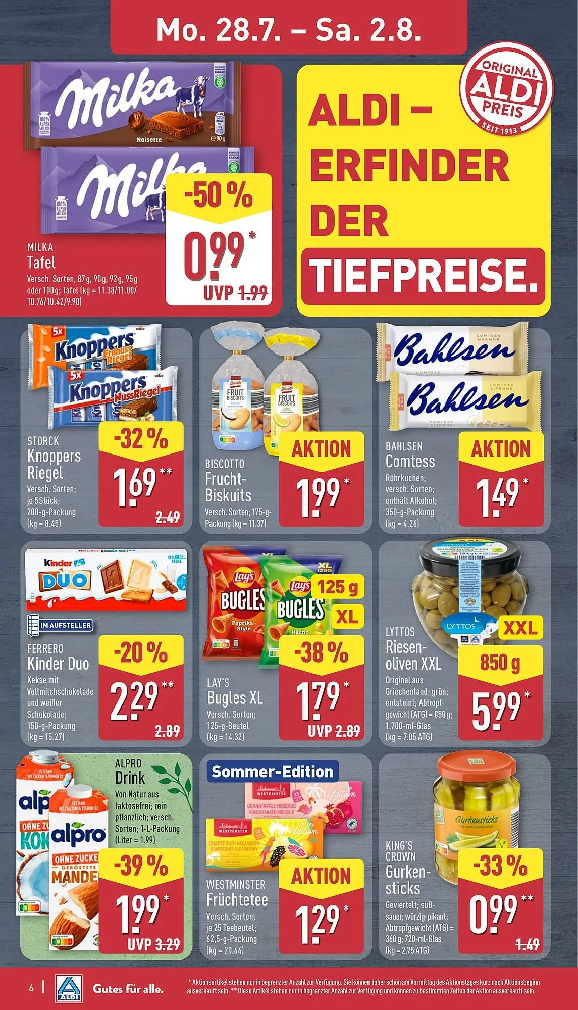 Aldi Nord Prospekt von 28. Juli bis 2. August 2025 - Prospekt seite 6