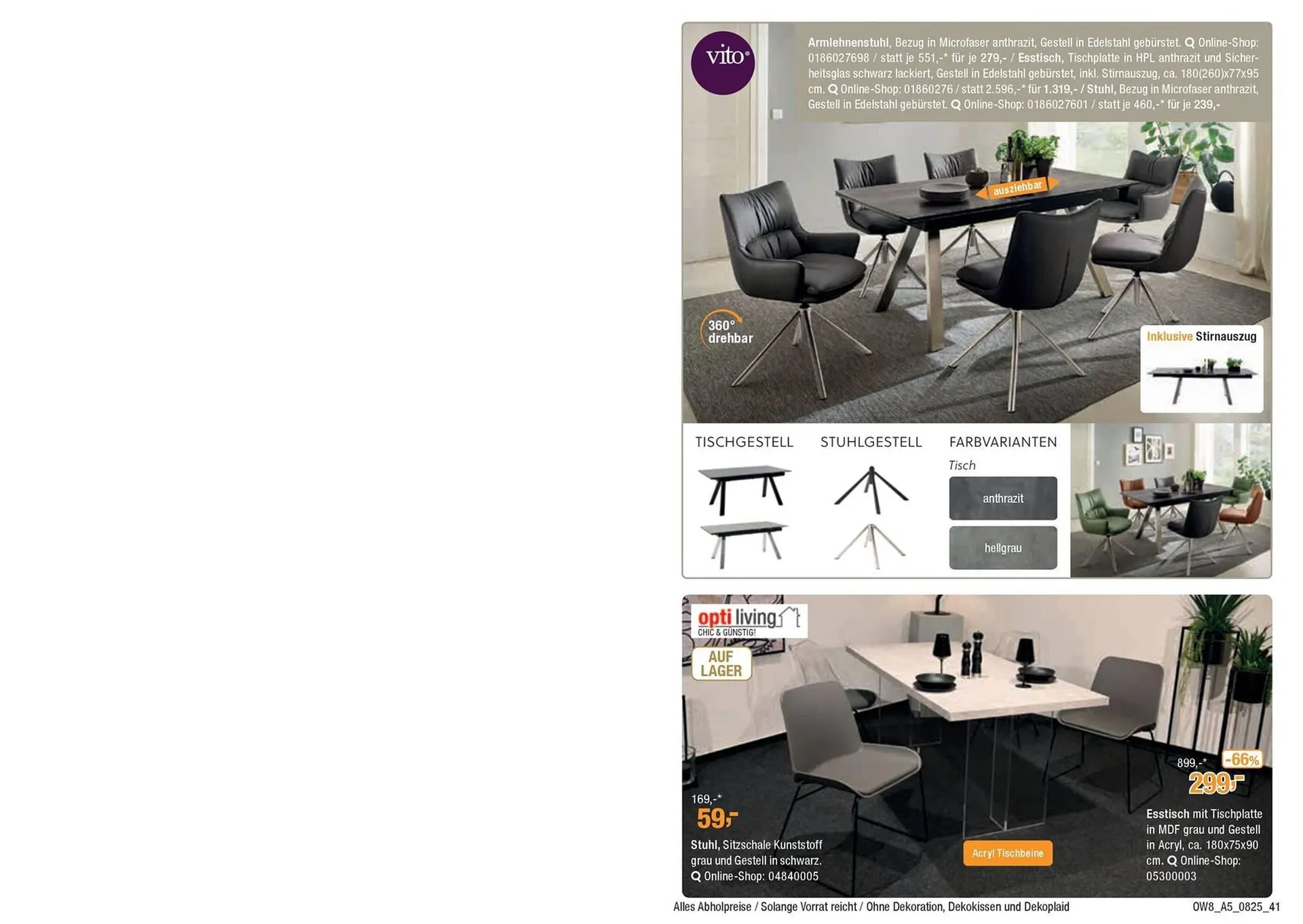 Opti Wohnwelt Prospekt von 25. Juli bis 23. August 2025 - Prospekt seite 41