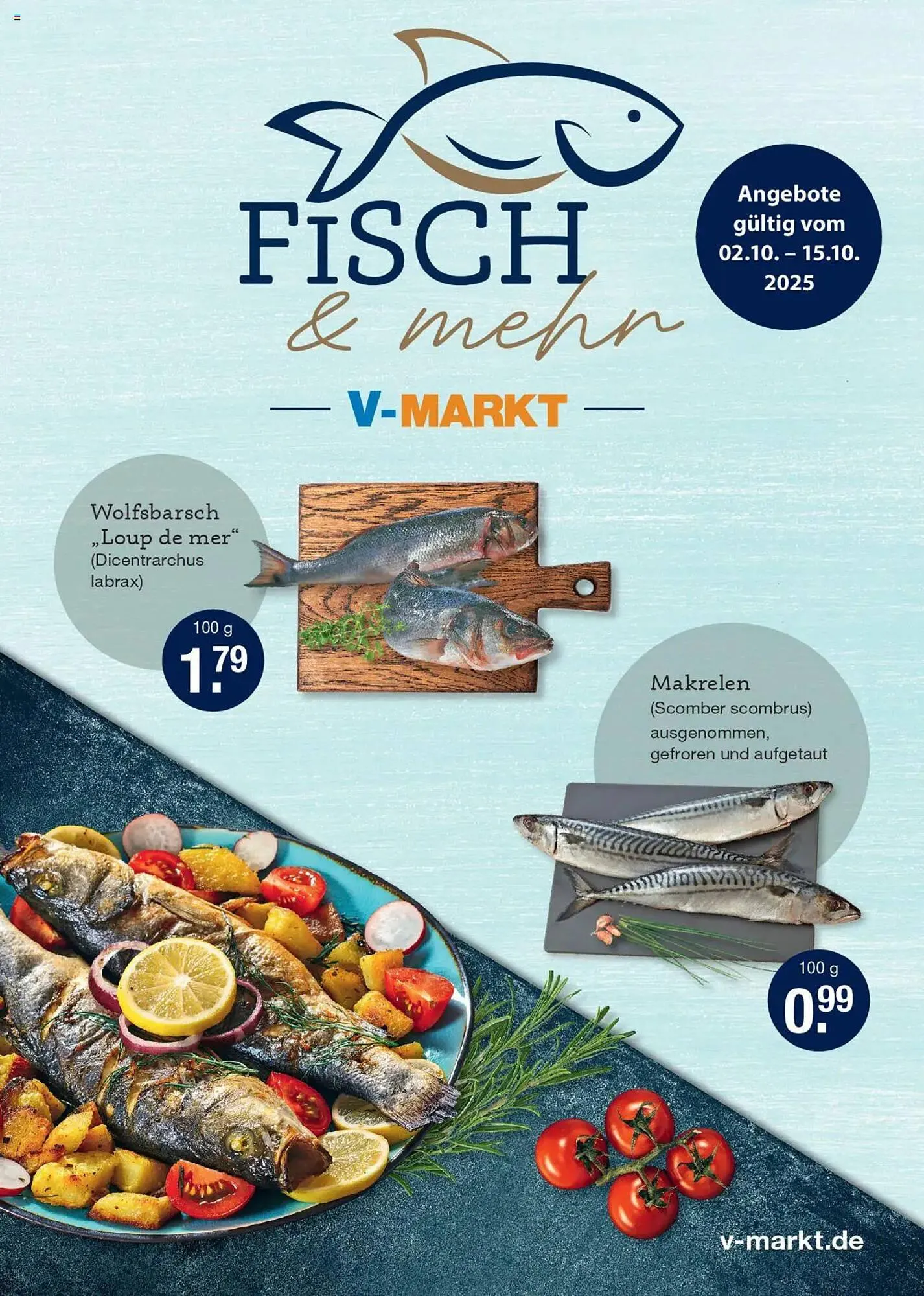 V Markt Prospekt von 2. Oktober bis 15. Oktober 2025 - Prospekt seite 1