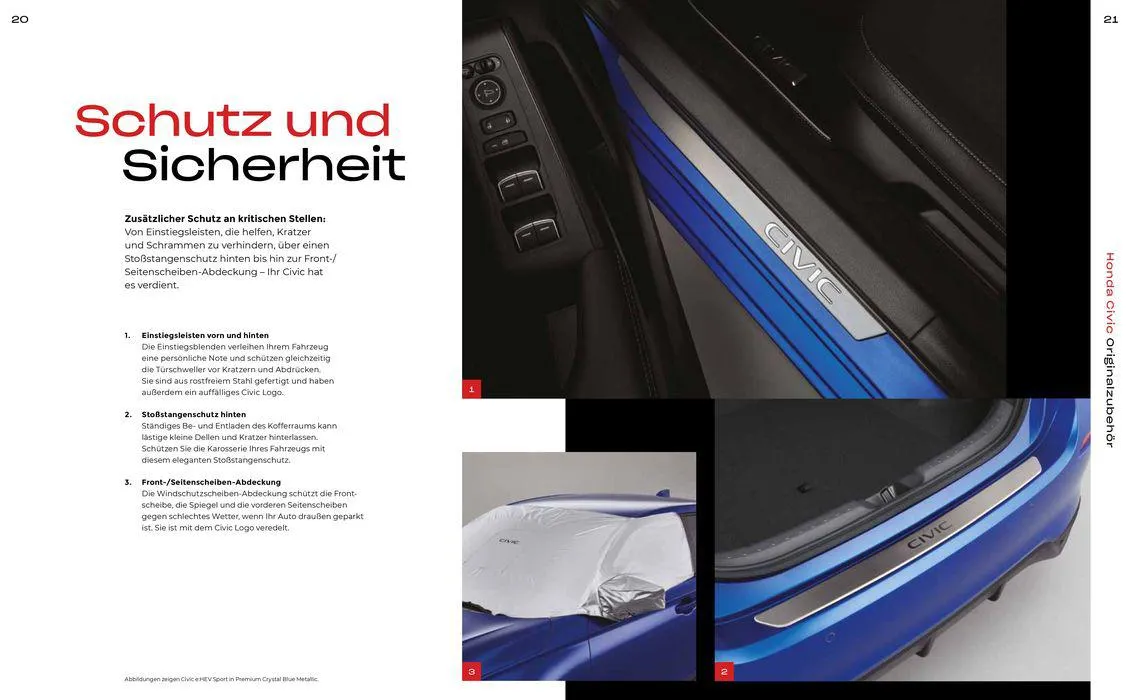 Honda CIVIC ZUBEHÖRBROSCHÜRE von 9. April bis 9. April 2025 - Prospekt seite 11