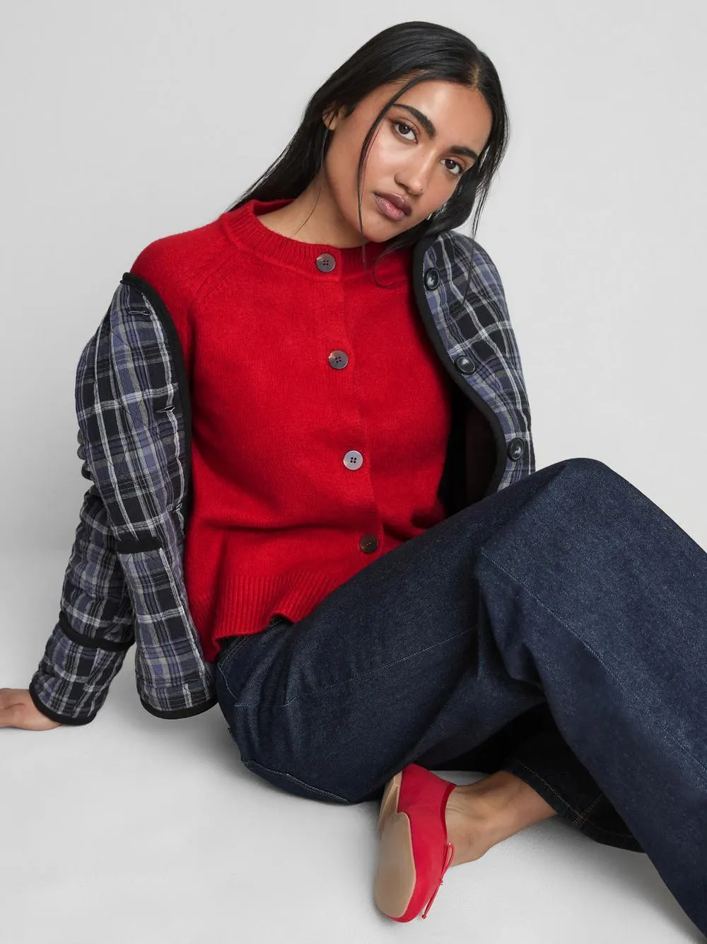 Klassischer Strickcardigan