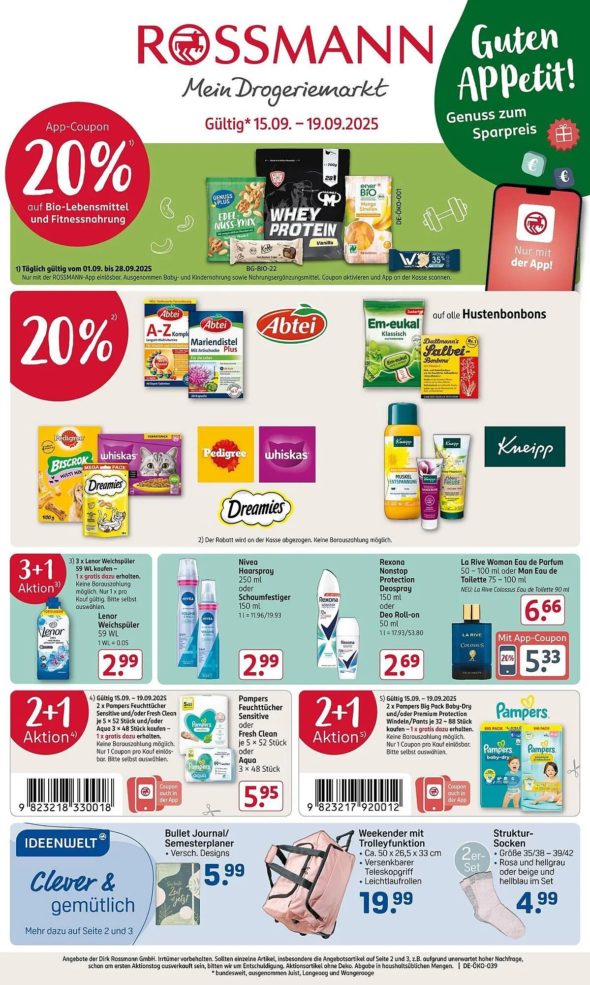 Rossmann Prospekt von 15. September bis 19. September 2025 - Prospekt seite 1