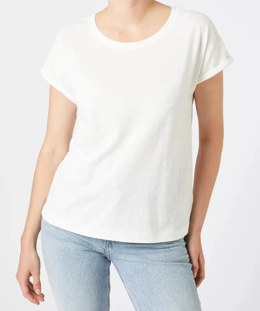 Gestreiftes T-Shirt Janina, Rundhalsausschnitt