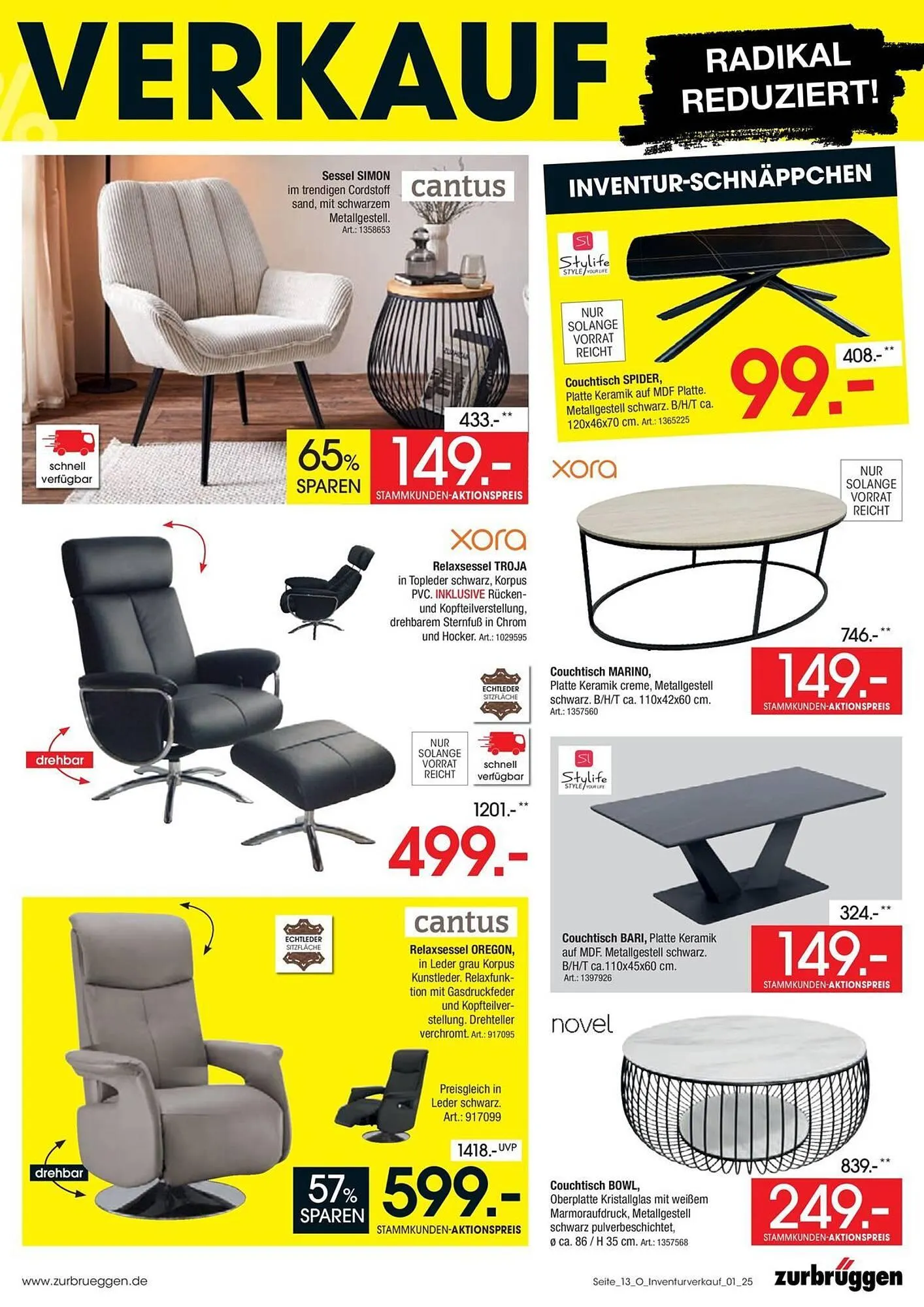 Zurbrüggen Prospekt von 31. Mai bis 6. Juni 2025 - Prospekt seite 13