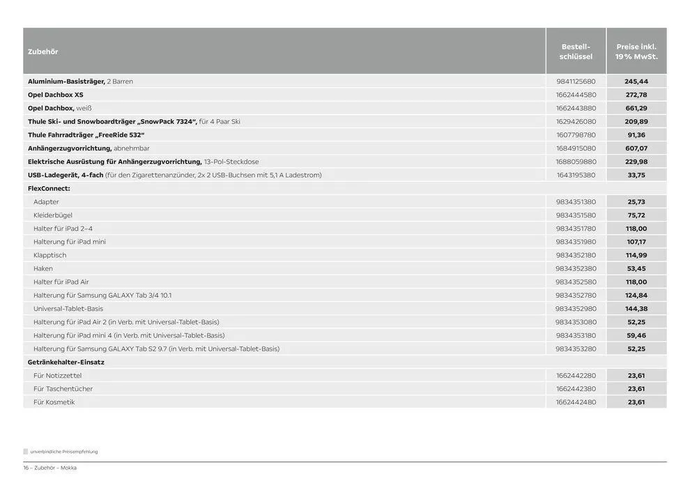 Opel Mokka von 11. Juni bis 11. Juni 2025 - Prospekt seite 16