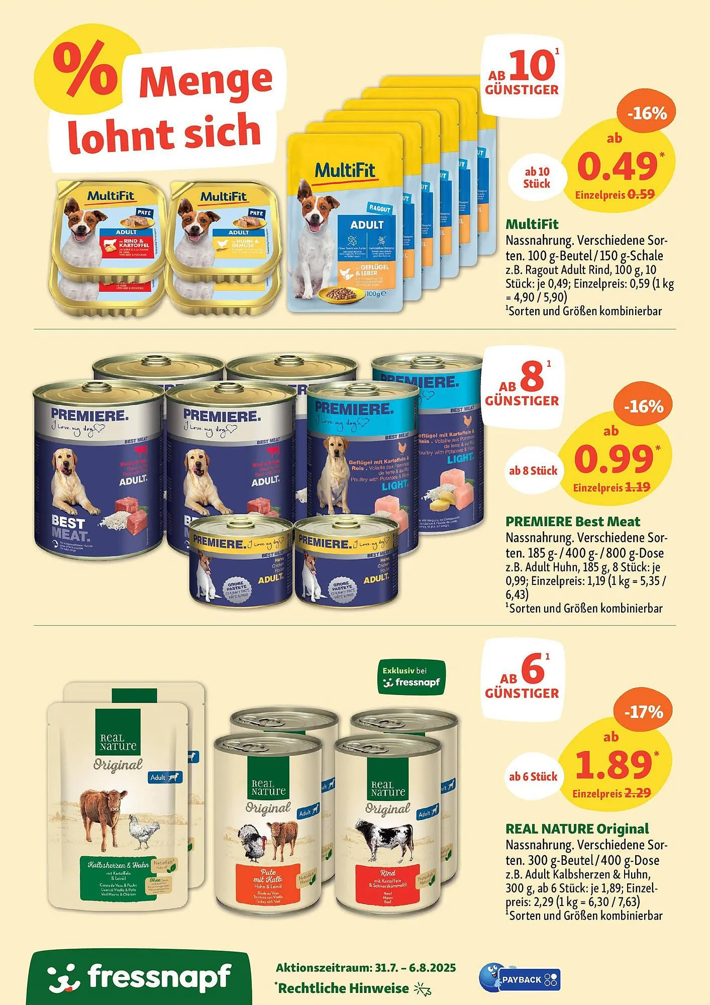Fressnapf Prospekt von 30. Juli bis 6. August 2025 - Prospekt seite 10