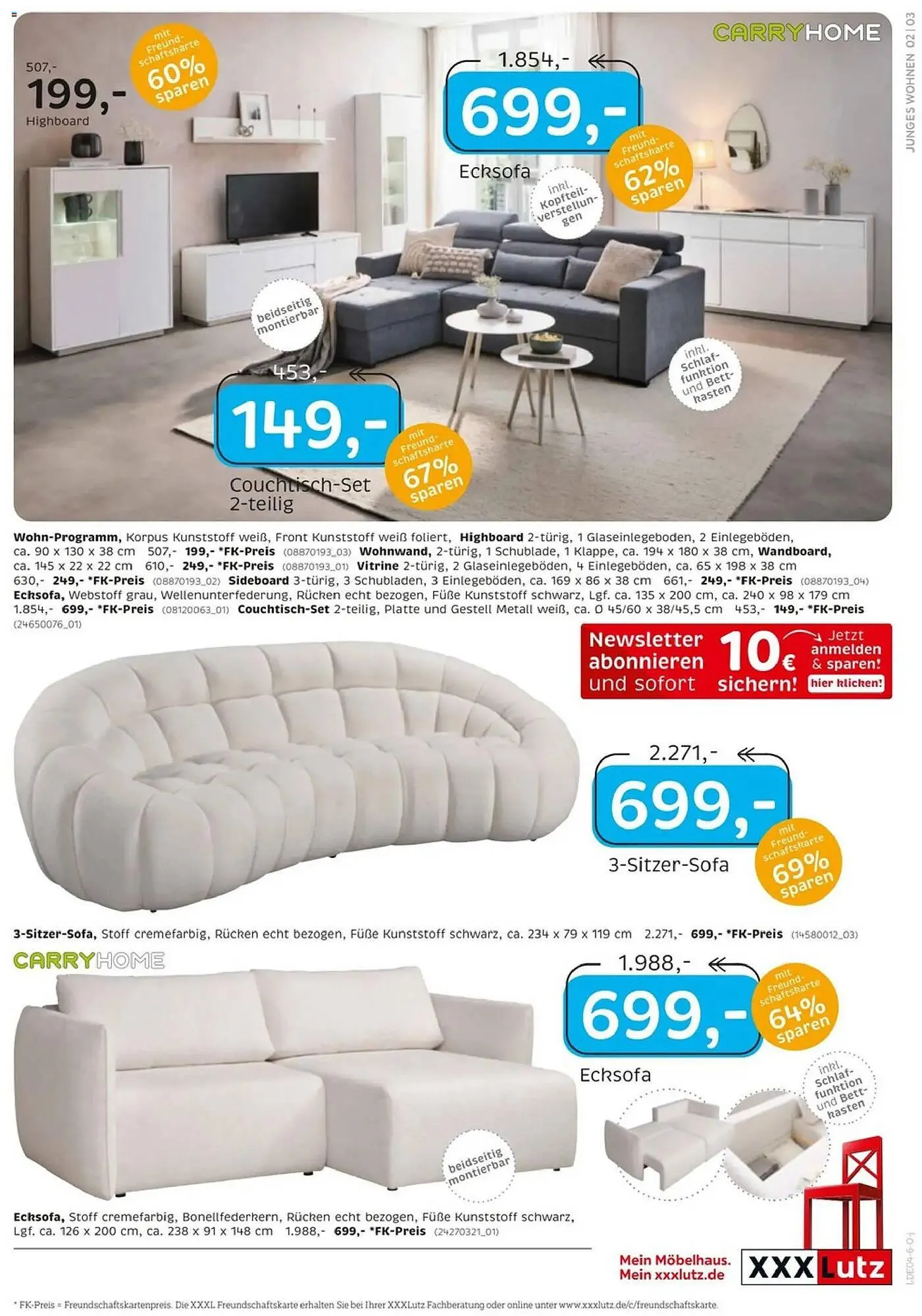 XXXLutz Prospekt von 29. März bis 12. April 2026 - Prospekt seite 3