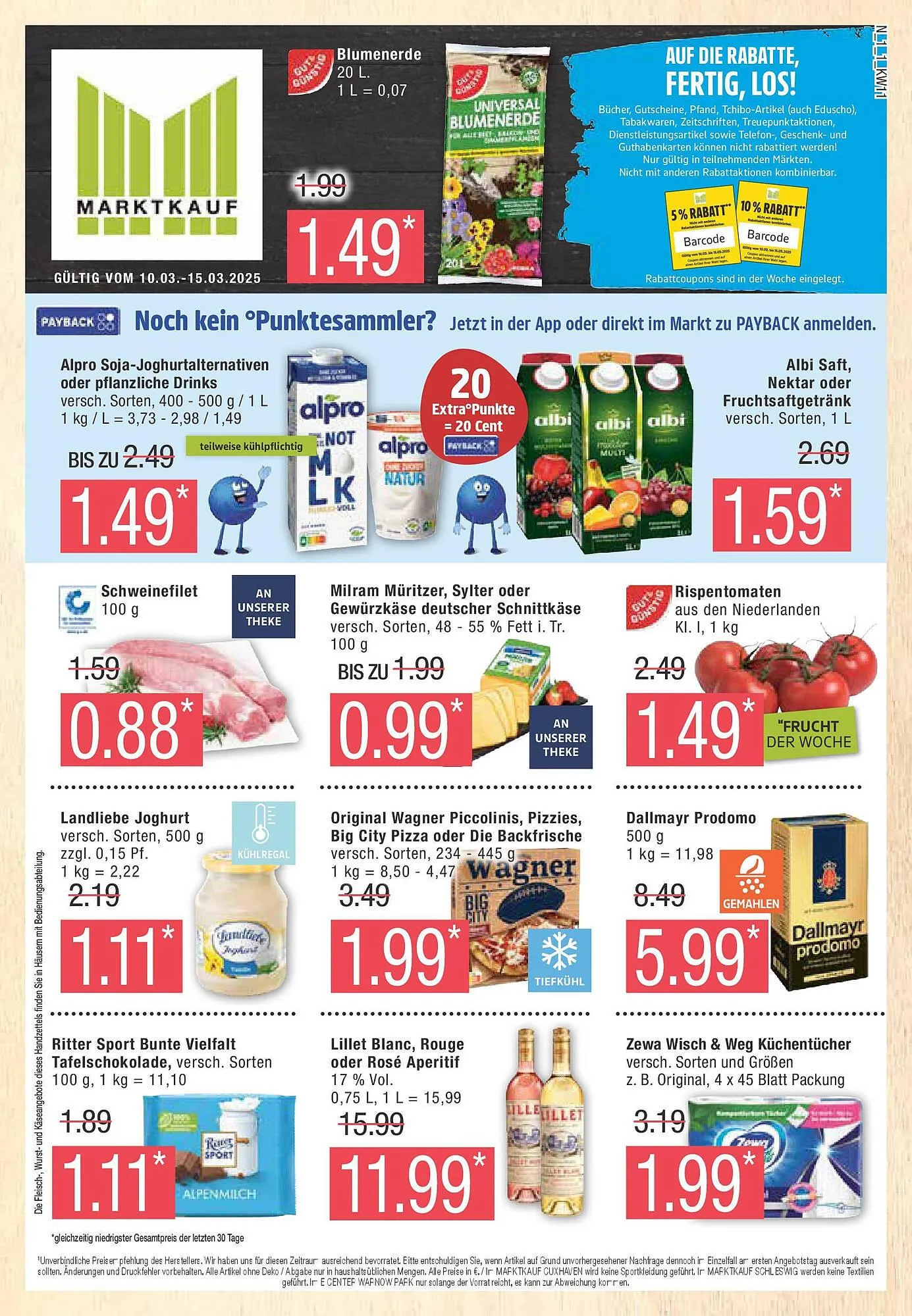 Marktkauf Prospekt von 9. März bis 15. März 2025 - Prospekt seite 1