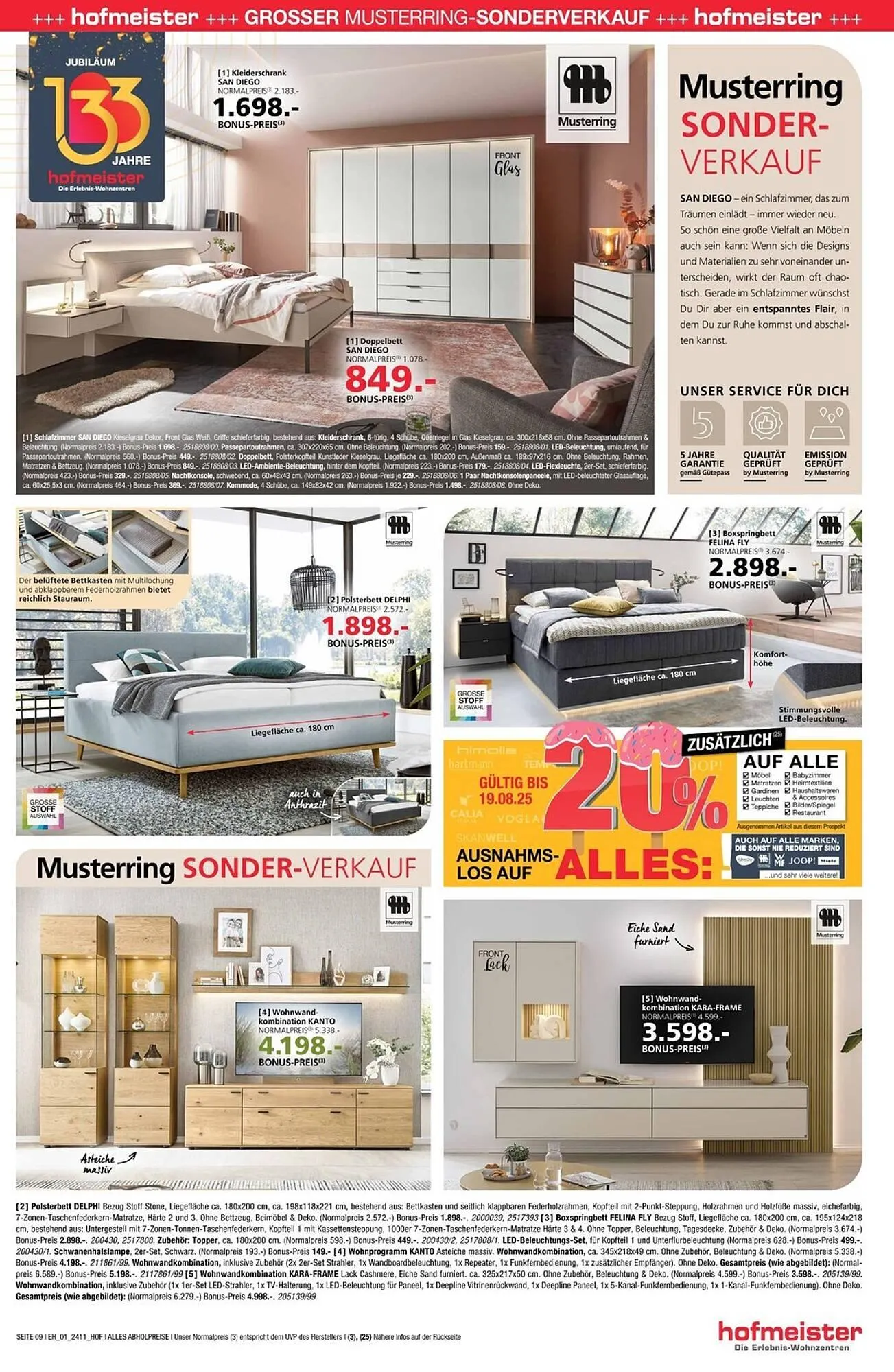 Hofmeister Prospekt von 30. Juli bis 19. August 2025 - Prospekt seite 9