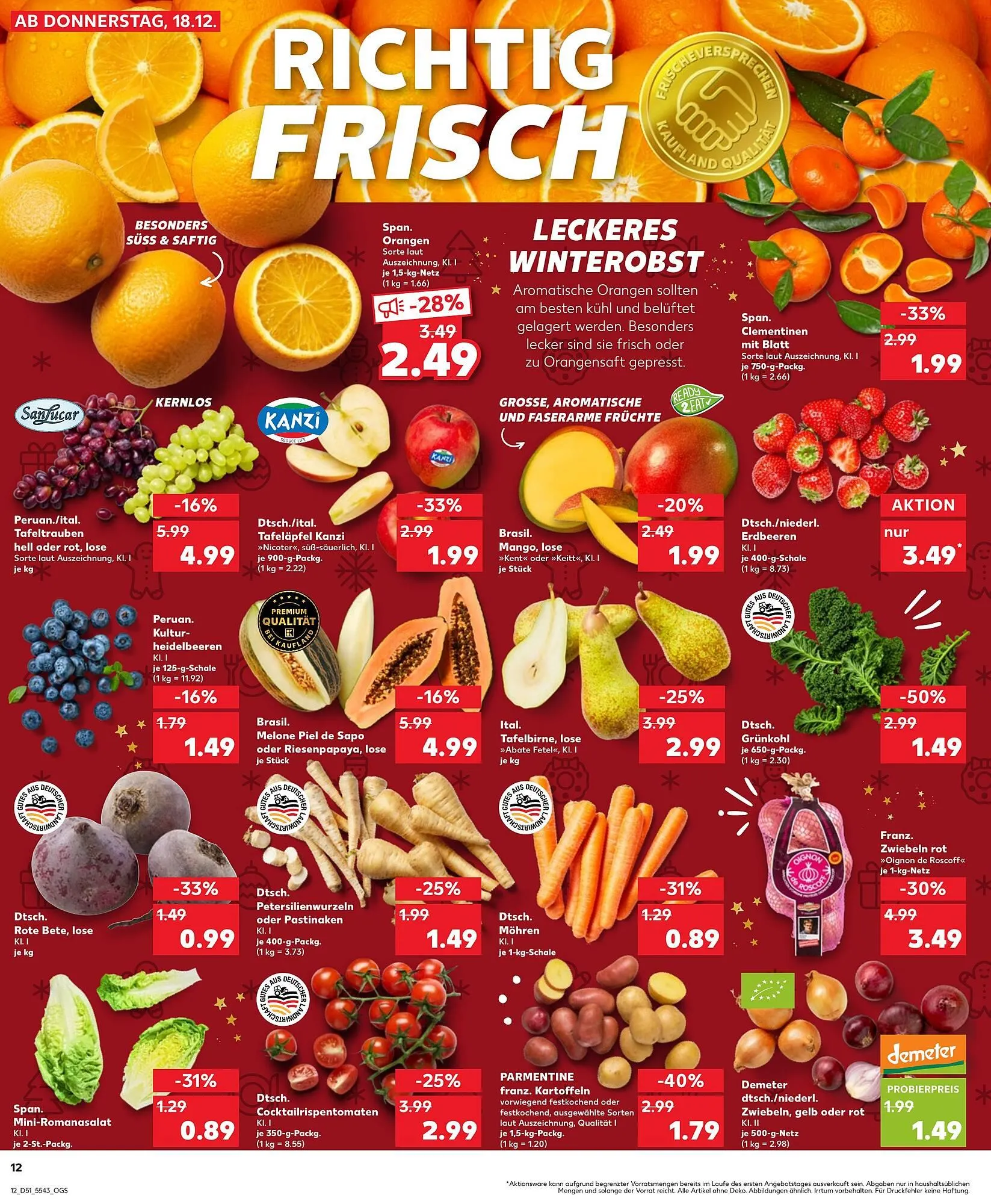 Kaufland Prospekt von 18. Dezember bis 24. Dezember 2025 - Prospekt seite 12