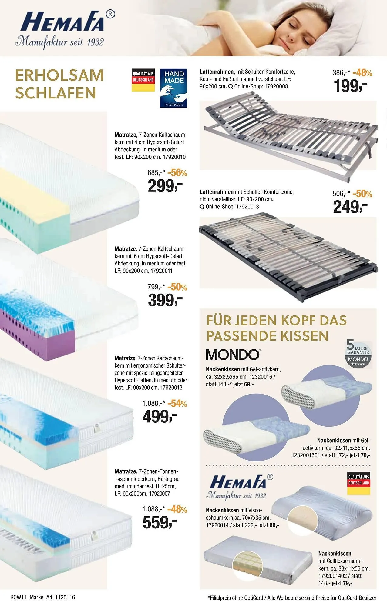 Opti Wohnwelt Prospekt von 23. Oktober bis 16. November 2025 - Prospekt seite 16