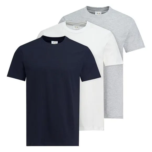 3 Herren T-Shirts im Basic-Look