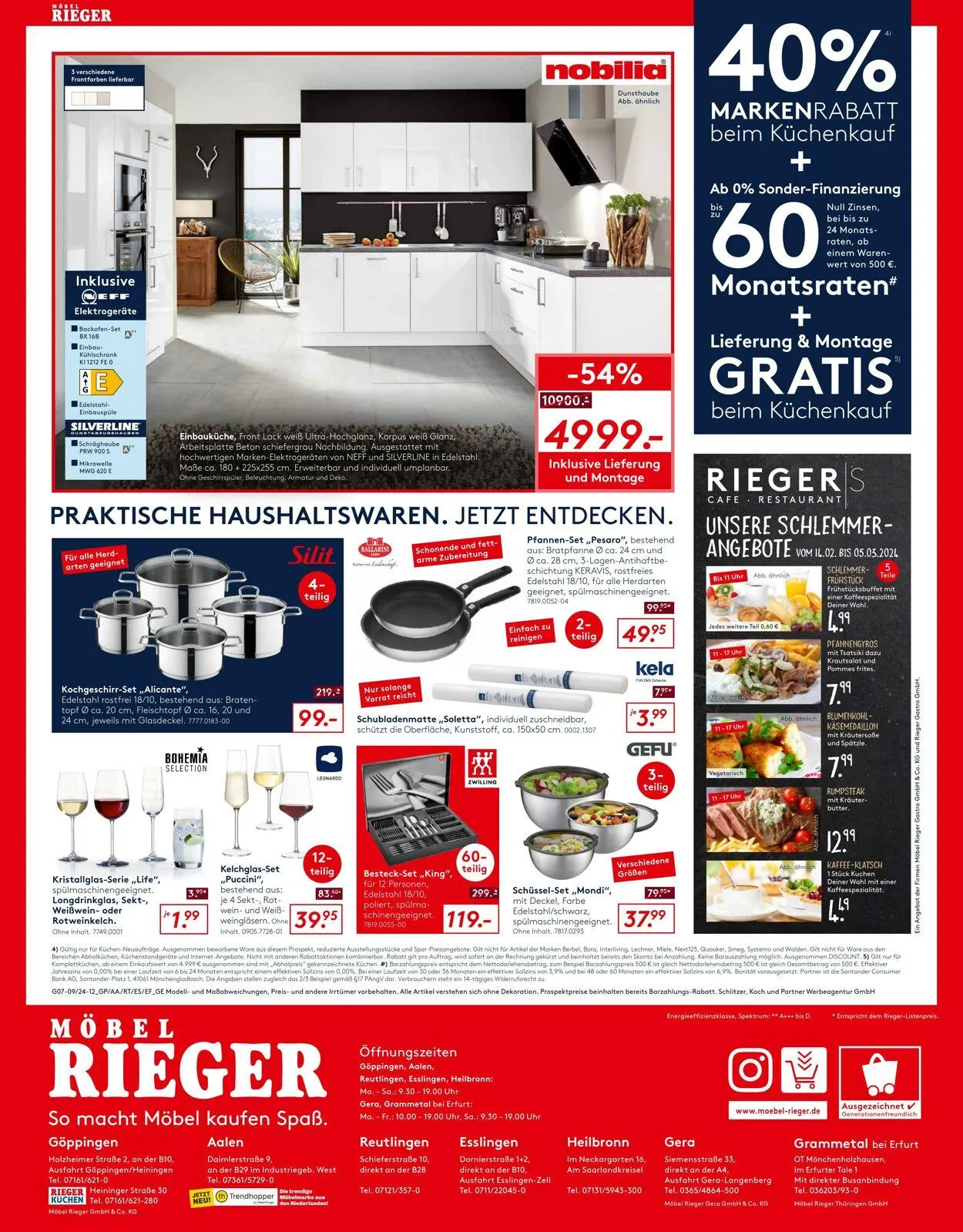 Möbel Rieger Aktueller Prospekt von 4. Juni bis 18. Juni 2025 - Prospekt seite 12