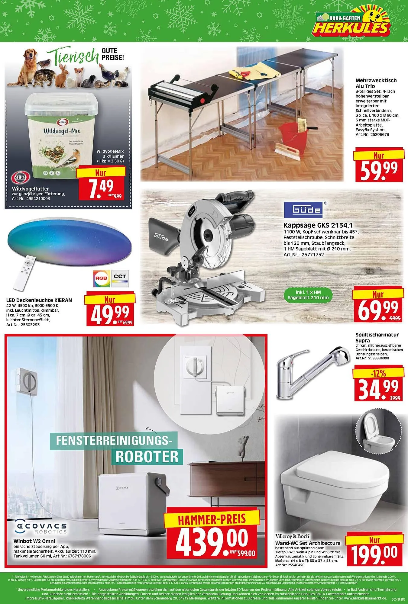 Herkules Baumarkt Prospekt von 22. Dezember bis 27. Dezember 2025 - Prospekt seite 8