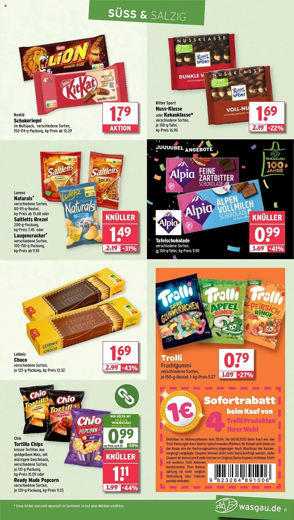 Wasgau Prospekt von 12. Mai bis 17. Mai 2025 - Prospekt seite 15