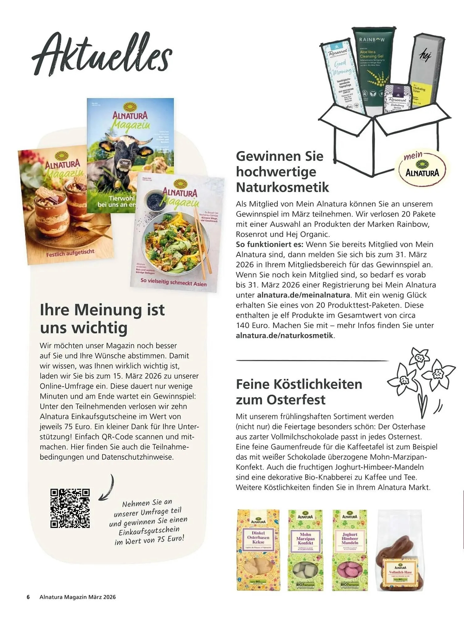 Alnatura Magazin von 4. März bis 1. April 2026 - Prospekt seite 6