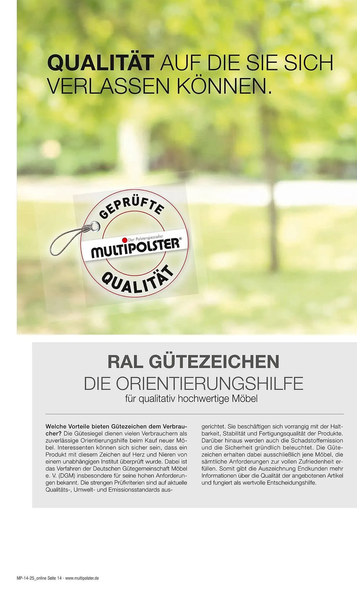 Multipolster Prospekt von 1. April bis 30. April 2025 - Prospekt seite 14