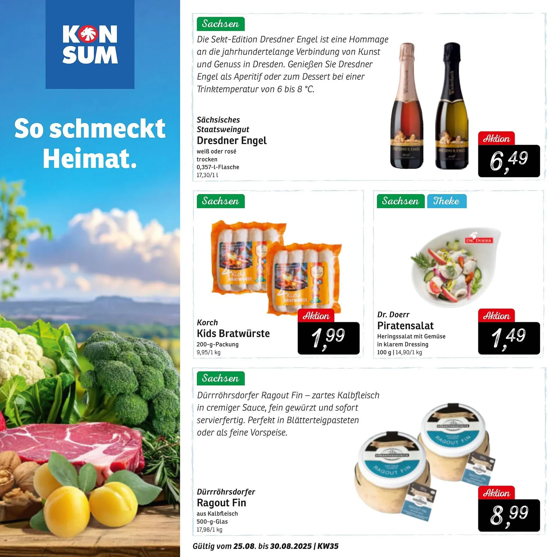 KONSUM Prospekt von 25. August bis 30. August 2025 - Prospekt seite 2
